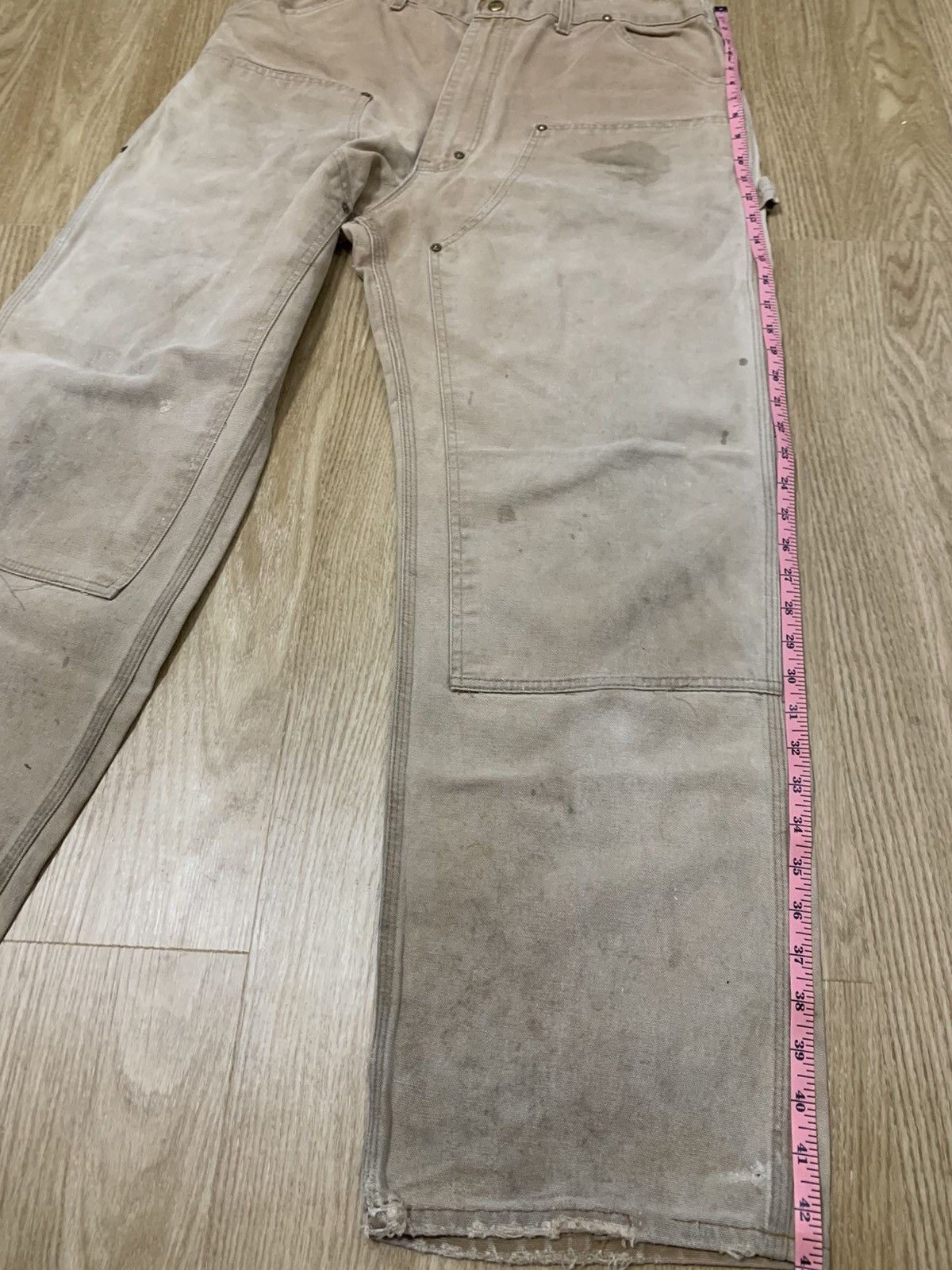 Carhartt × Vintage Vintage 80s Carhartt Double Knee Carpenter Size US 35 - 13 Thumbnail