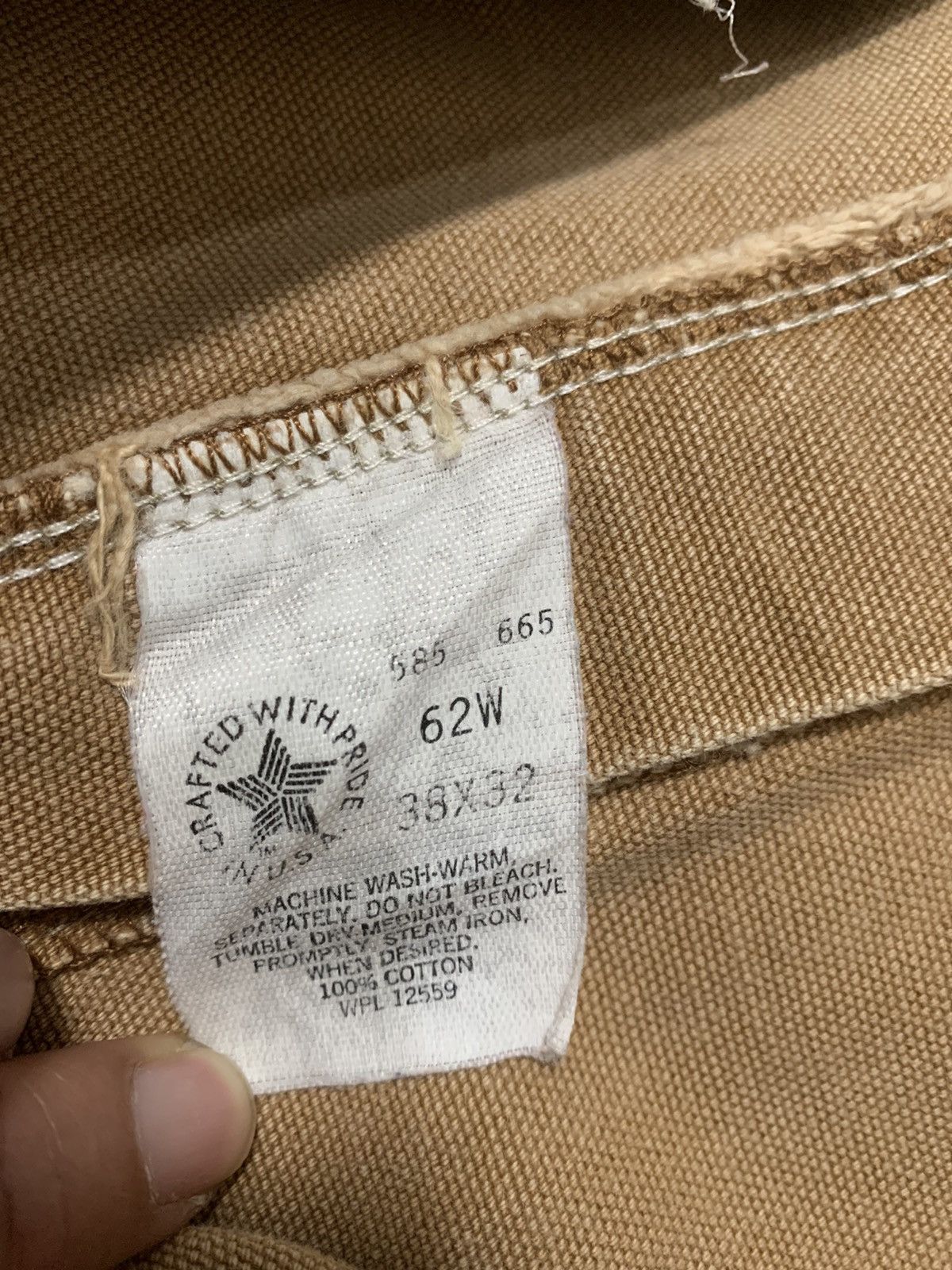 Carhartt × Vintage Vintage 80s Carhartt Double Knee Carpenter Size US 35 - 5 Thumbnail
