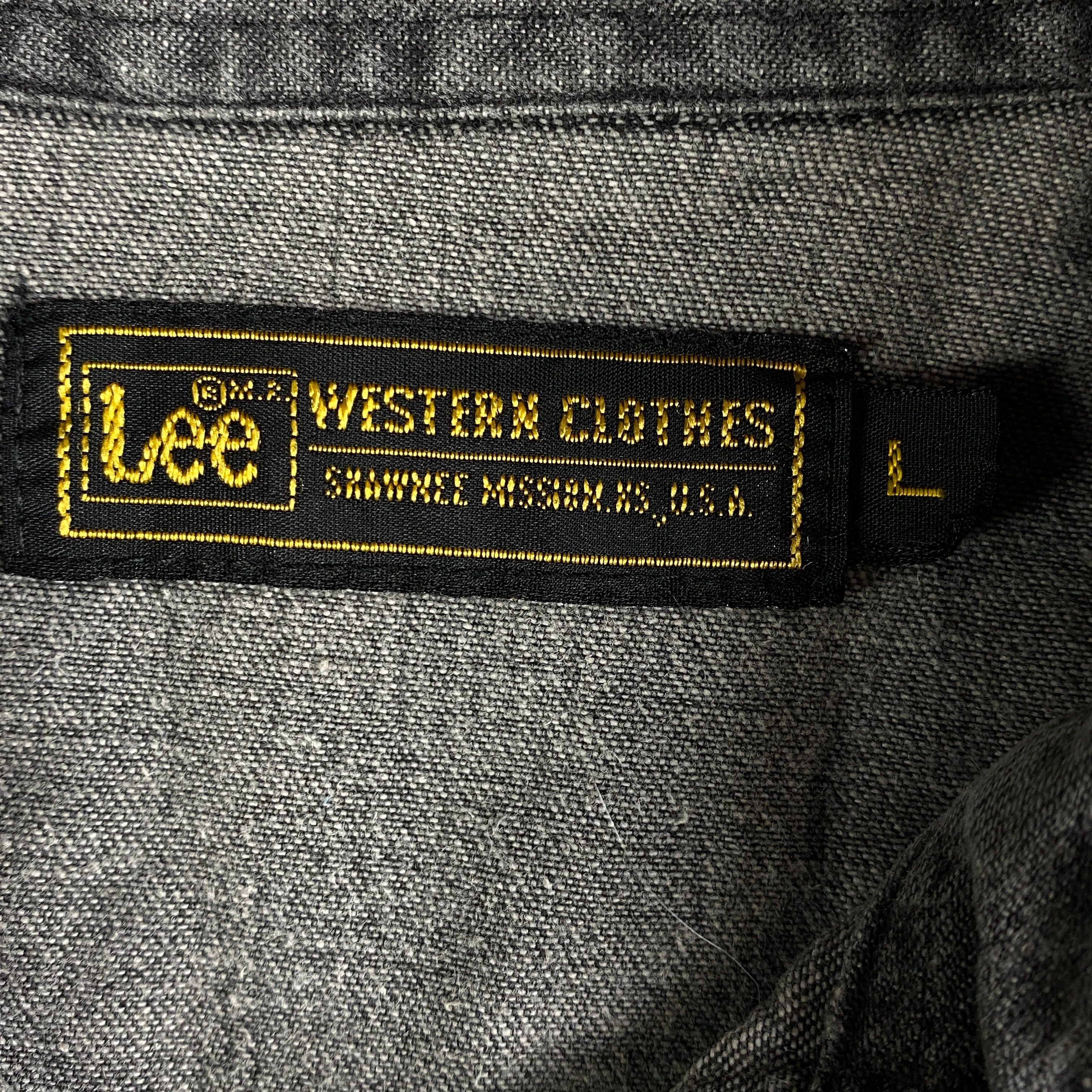 Lee × Vintage Mens Denim Shirt Long Sleeve Vintage Lee Size L Size US L / EU 52-54 / 3 - 5 Thumbnail