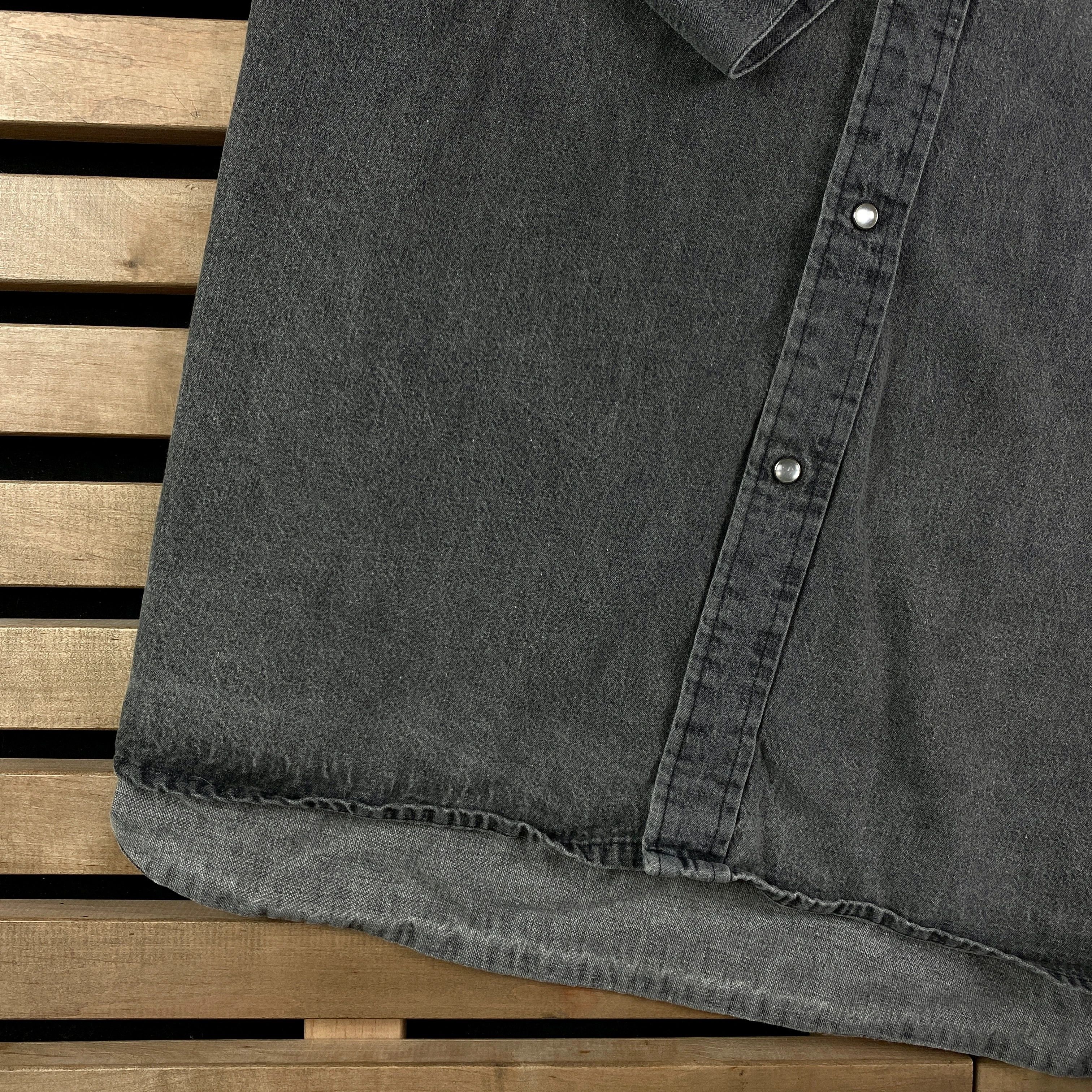 Lee × Vintage Mens Denim Shirt Long Sleeve Vintage Lee Size L Size US L / EU 52-54 / 3 - 3 Thumbnail