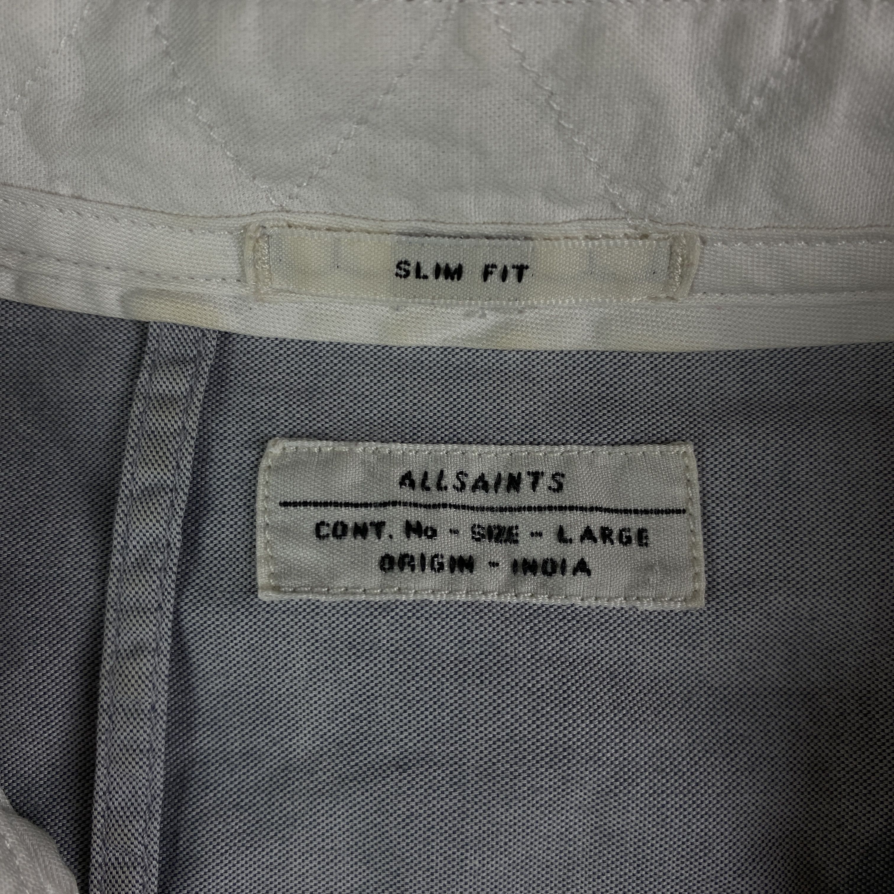 Allsaints Mens Shirt Long Sleeve Allsaints Size L Size US L / EU 52-54 / 3 - 4 Thumbnail