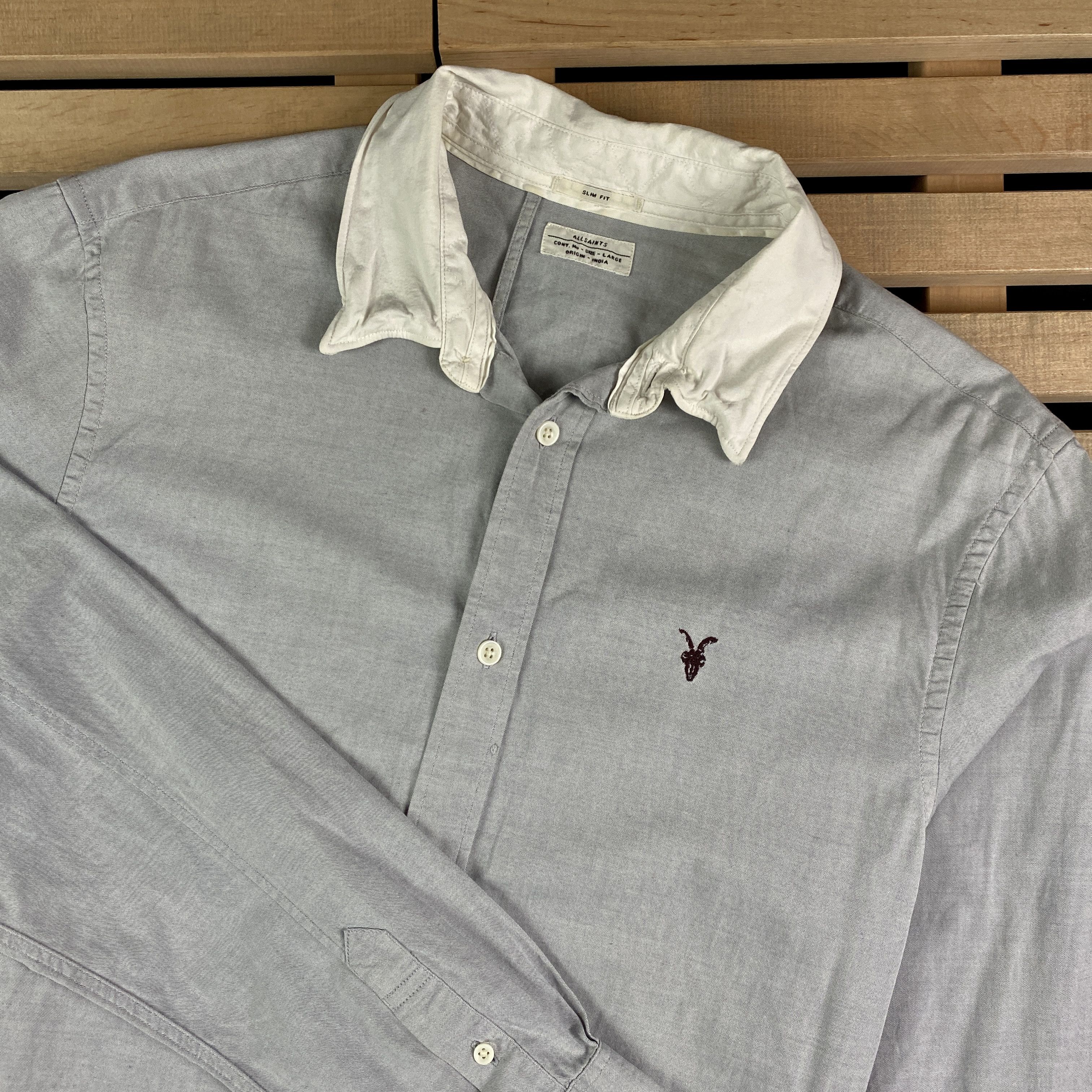 Allsaints Mens Shirt Long Sleeve Allsaints Size L Size US L / EU 52-54 / 3 - 2 Thumbnail