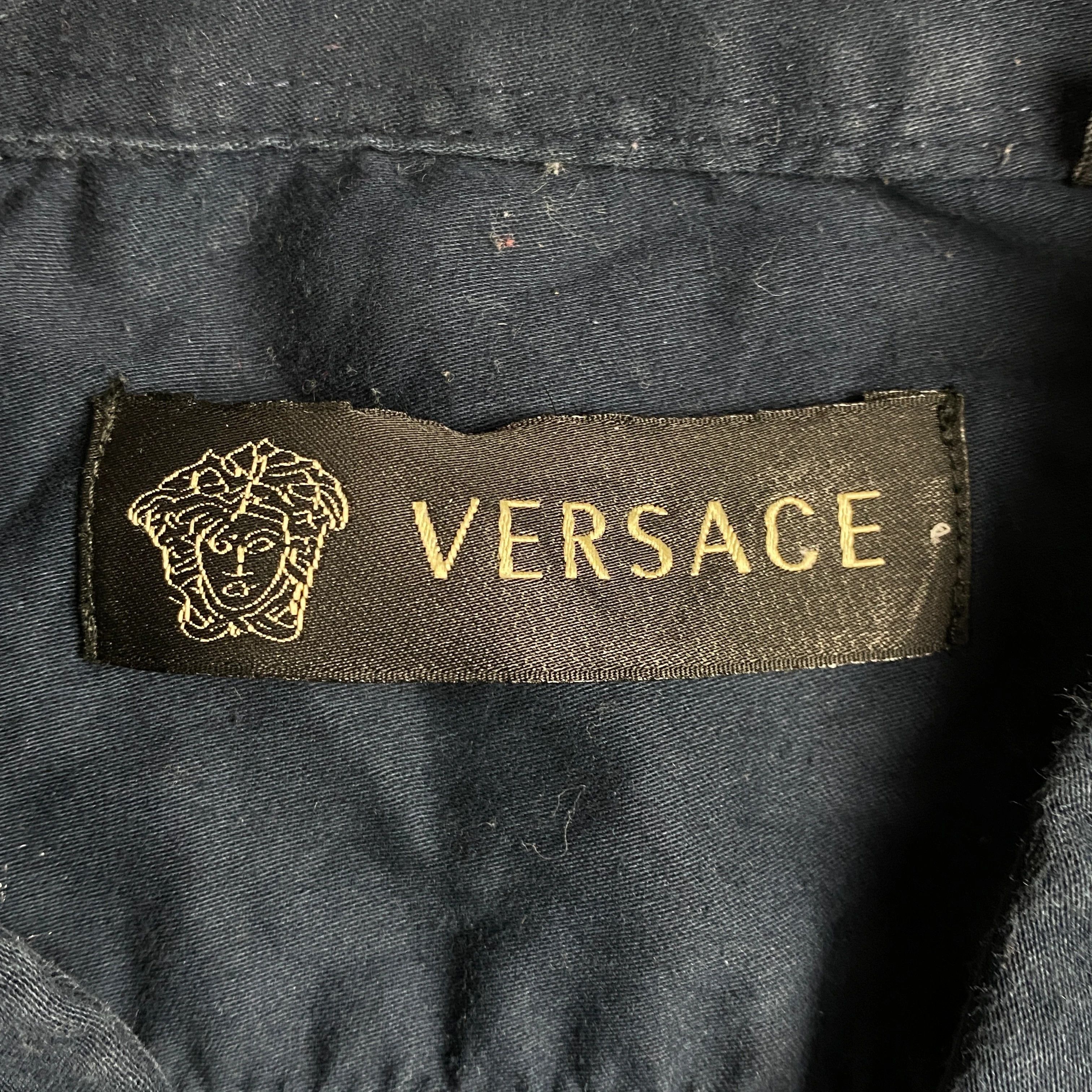 Versace × Versace Jeans Couture Mens Shirt Long Sleeve Versace Size L Vintage Size US L / EU 52-54 / 3 - 4 Thumbnail