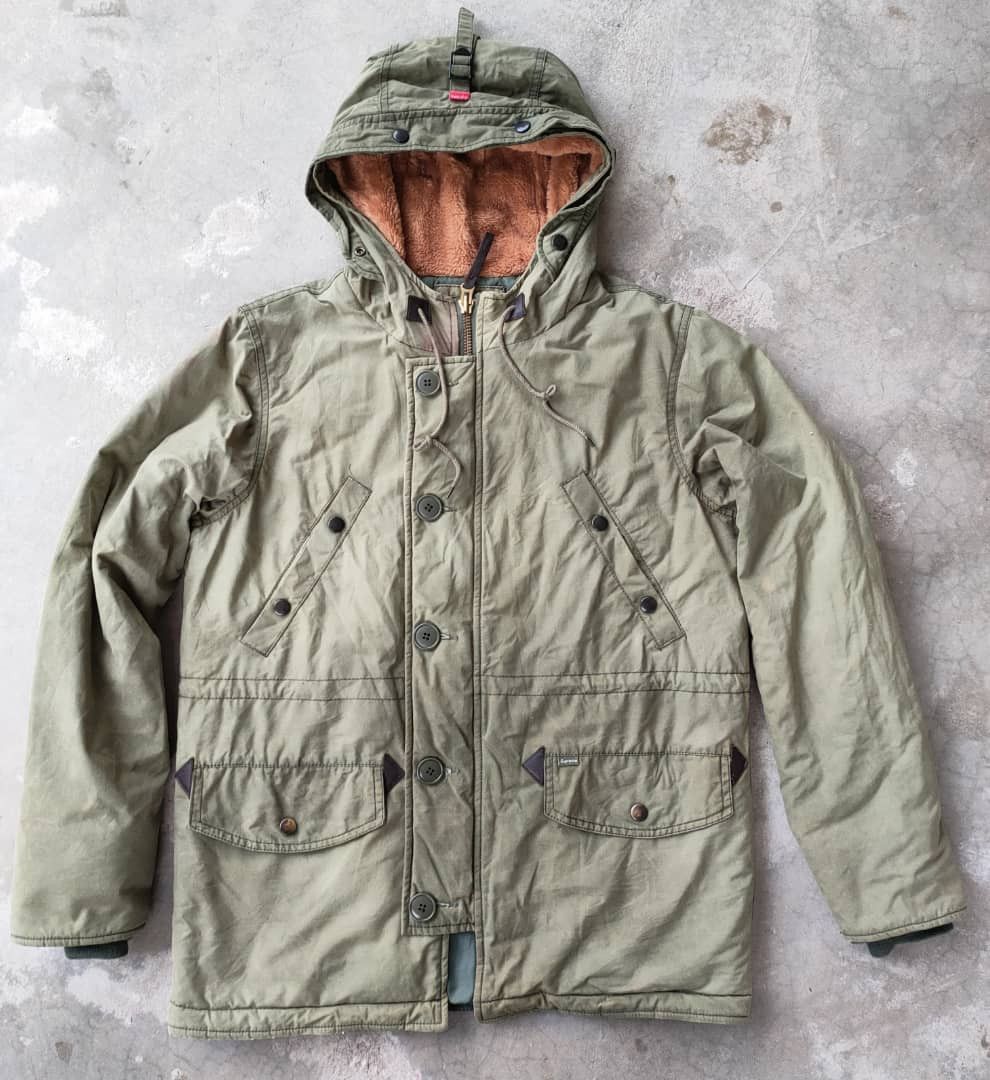 image of Supreme X The British Millerain in Olive, Men's (Size Small)