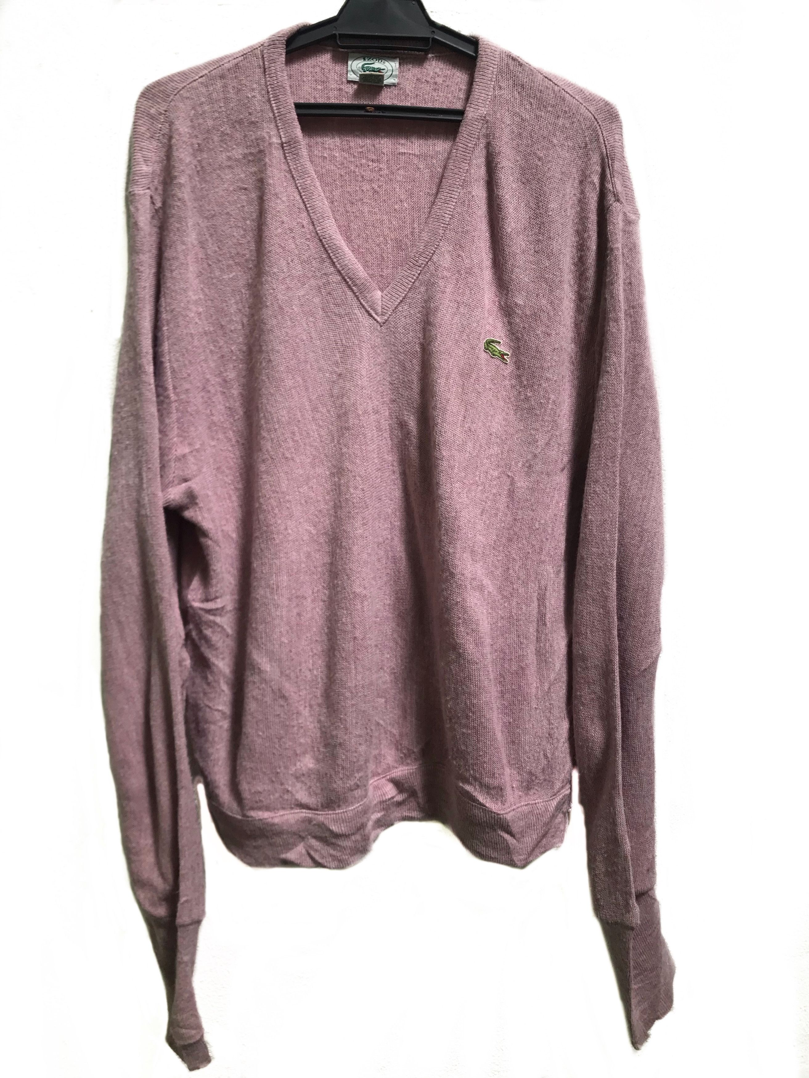 Vintage Izod Lacoste V Neck Wool Shirt