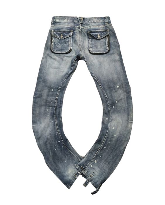 J shaped hot sale denim