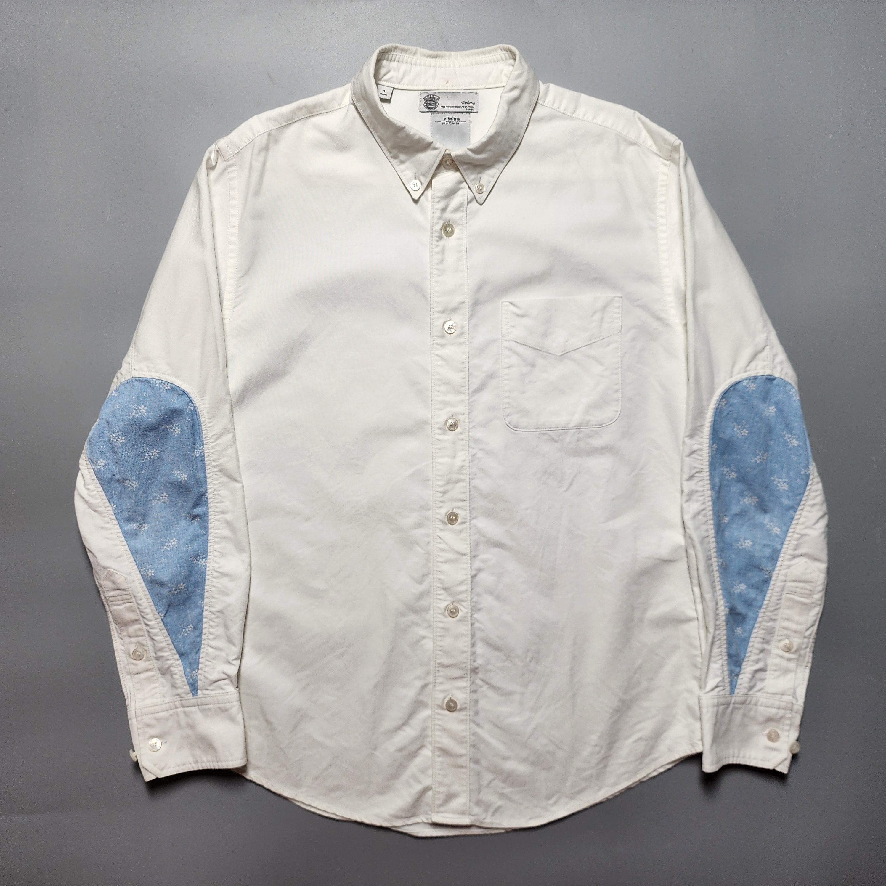 image of Visvim - Aw12 Albacore Pizi Giza L/s Shirt in White, Men's (Size Small)