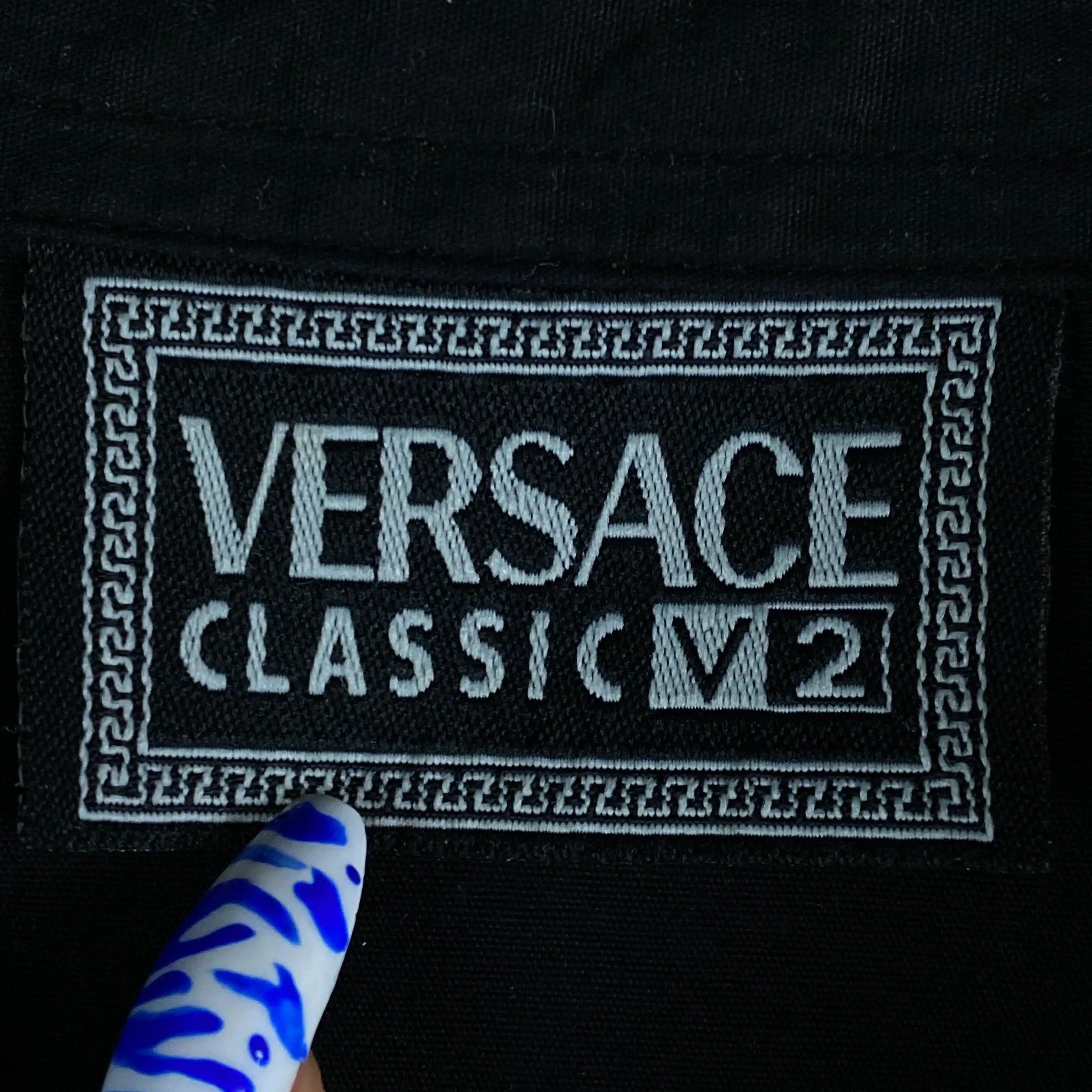 Versace × Vintage Mens Versace Vintage Shirt Long Sleeve Size 44/17 Size US L / EU 52-54 / 3 - 4 Thumbnail