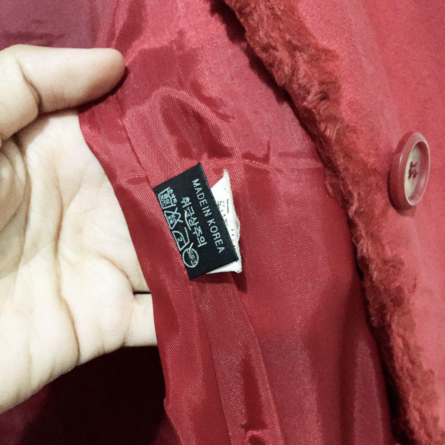 Designer × Japanese Brand × Vintage Under Line Velvet Red Coat Size M / US 6-8 / IT 42-44 - 3 Thumbnail
