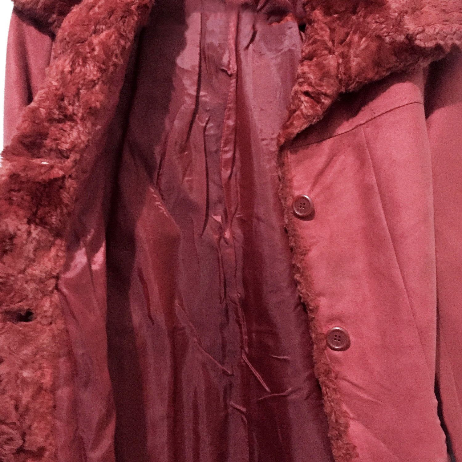 Designer × Japanese Brand × Vintage Under Line Velvet Red Coat Size M / US 6-8 / IT 42-44 - 5 Thumbnail