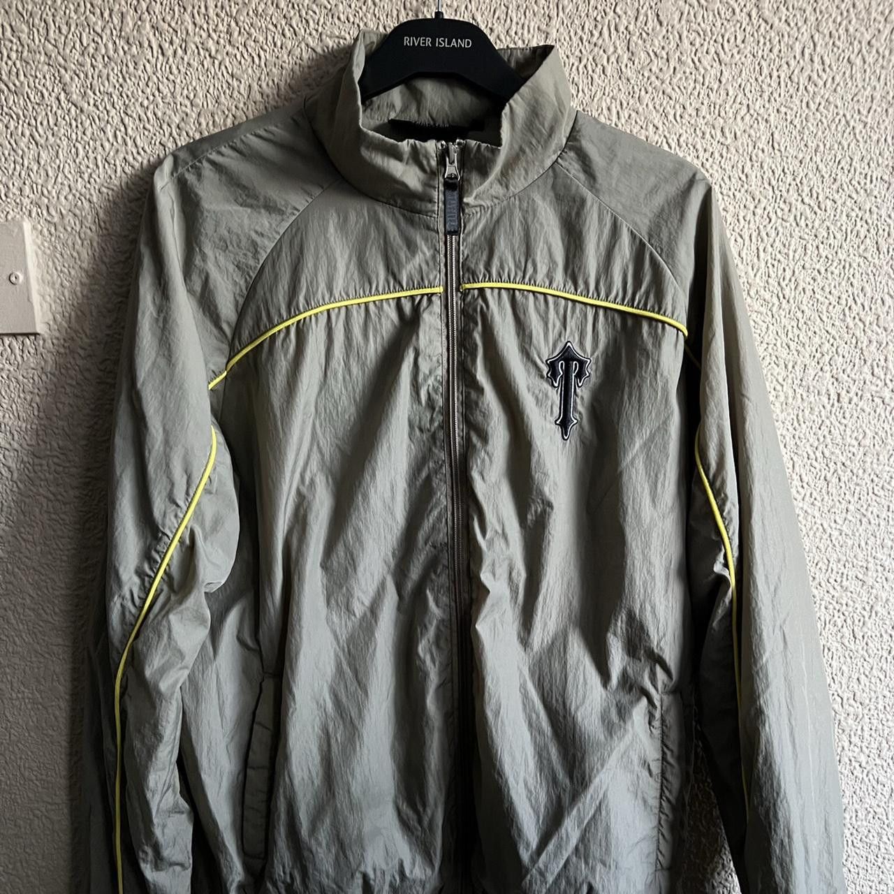Trapstar Arch Panel Shellsuit - Khaki/ Yellow (Large)