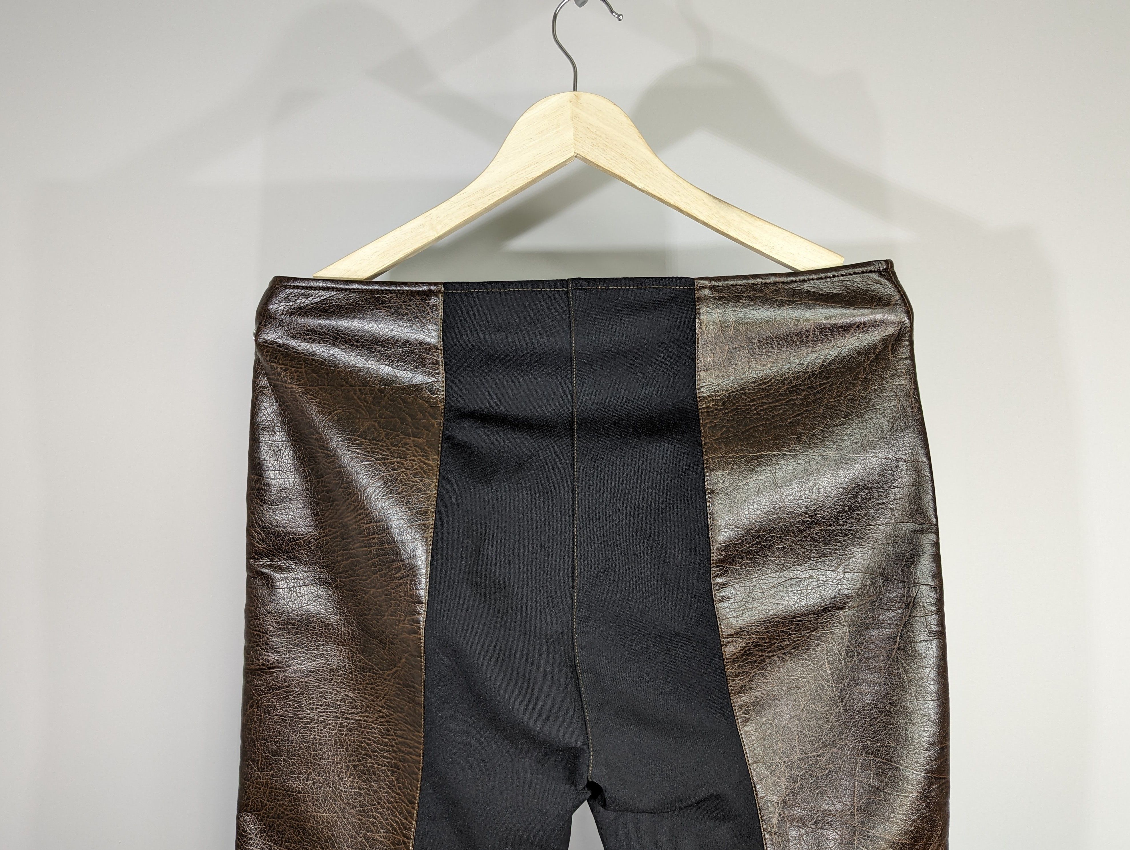 Leather PINKO Fashion Vintage Leatherette Pants Women's Luxury Brand Size 32" / US 10 / IT 46 - 9 Thumbnail