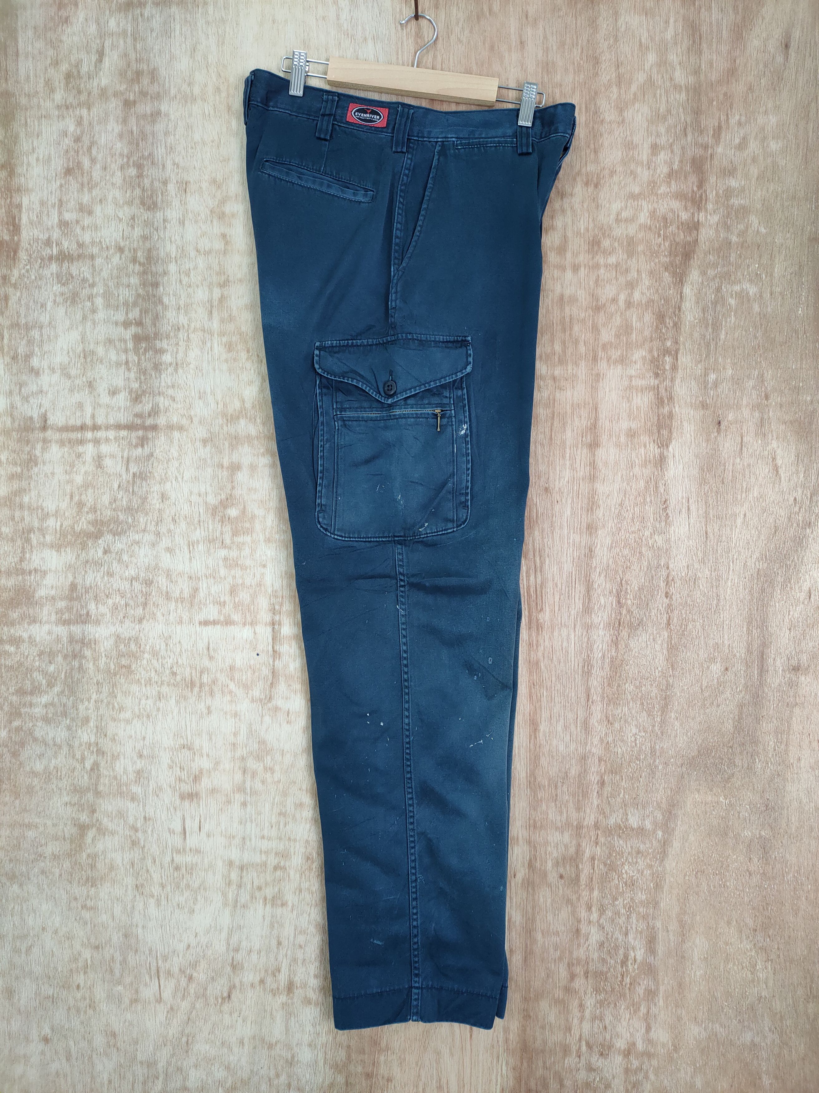 Japanese Brand VINTAGE EVENRIVER FADED CARGO PANTS Size US 32 / EU 48 - 5 Thumbnail