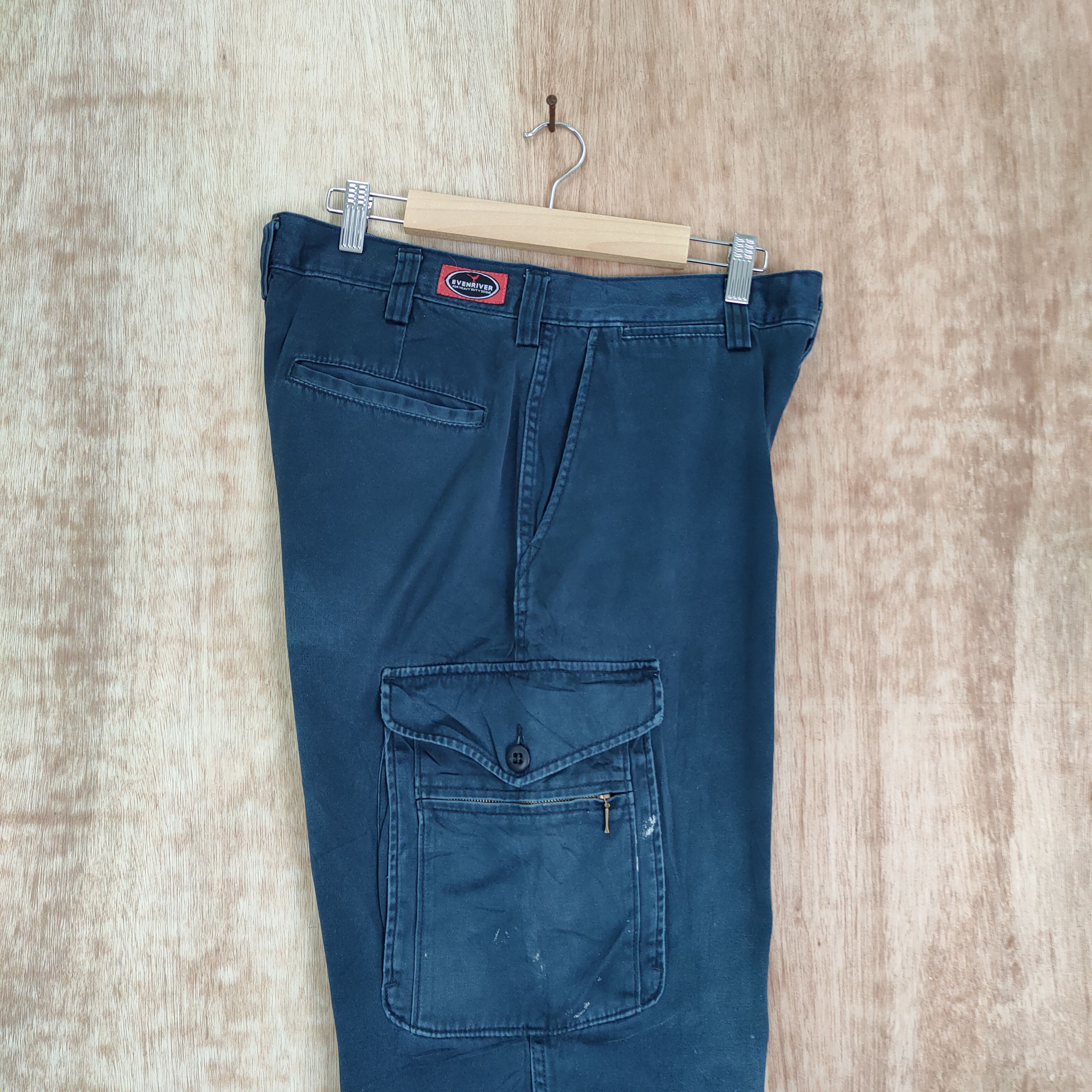 Japanese Brand VINTAGE EVENRIVER FADED CARGO PANTS Size US 32 / EU 48 - 9 Thumbnail