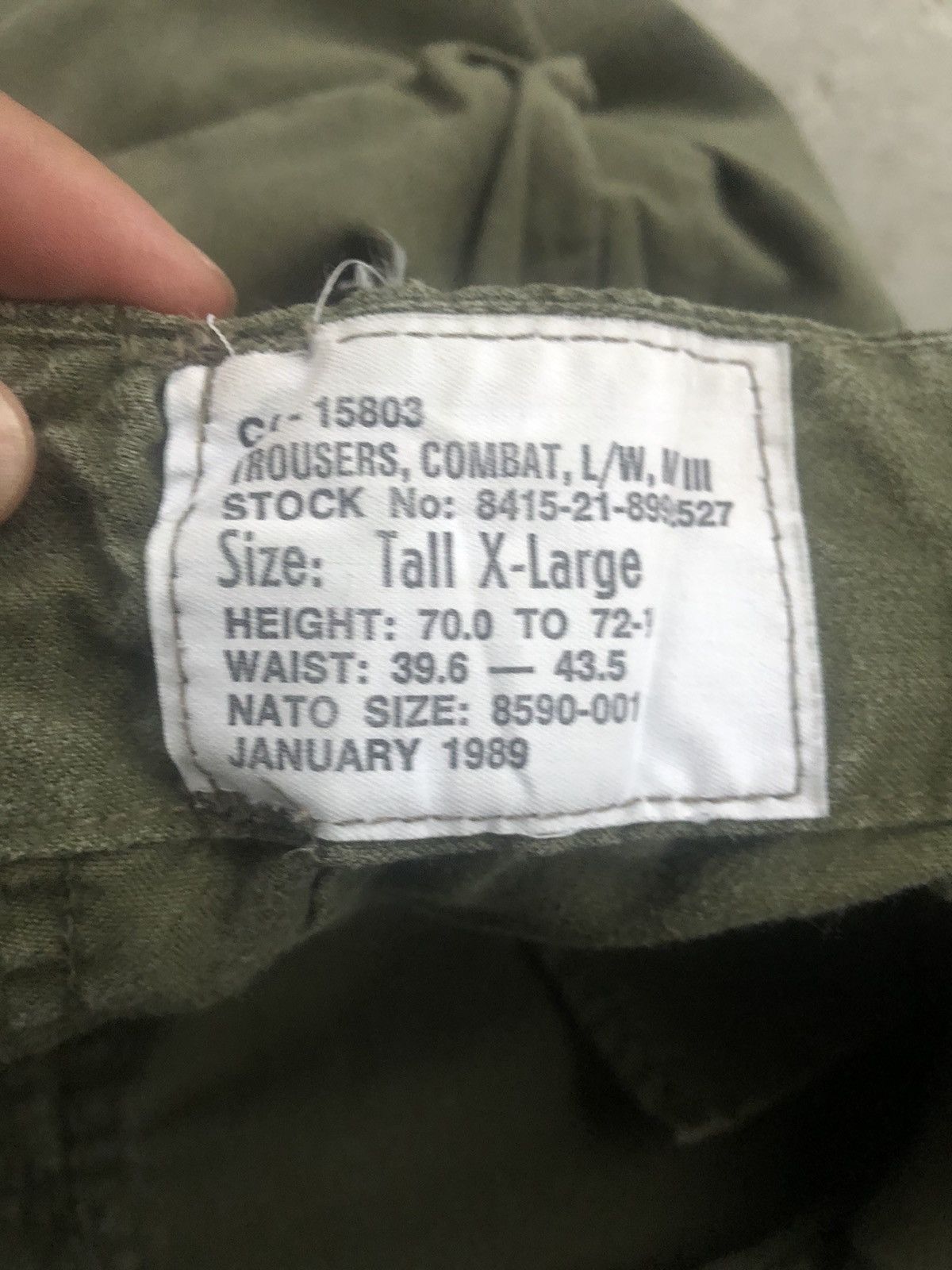 Vintage Vintage 1989 Army Cargo Pants Tactical Size US 42 / EU 58 - 11 Thumbnail