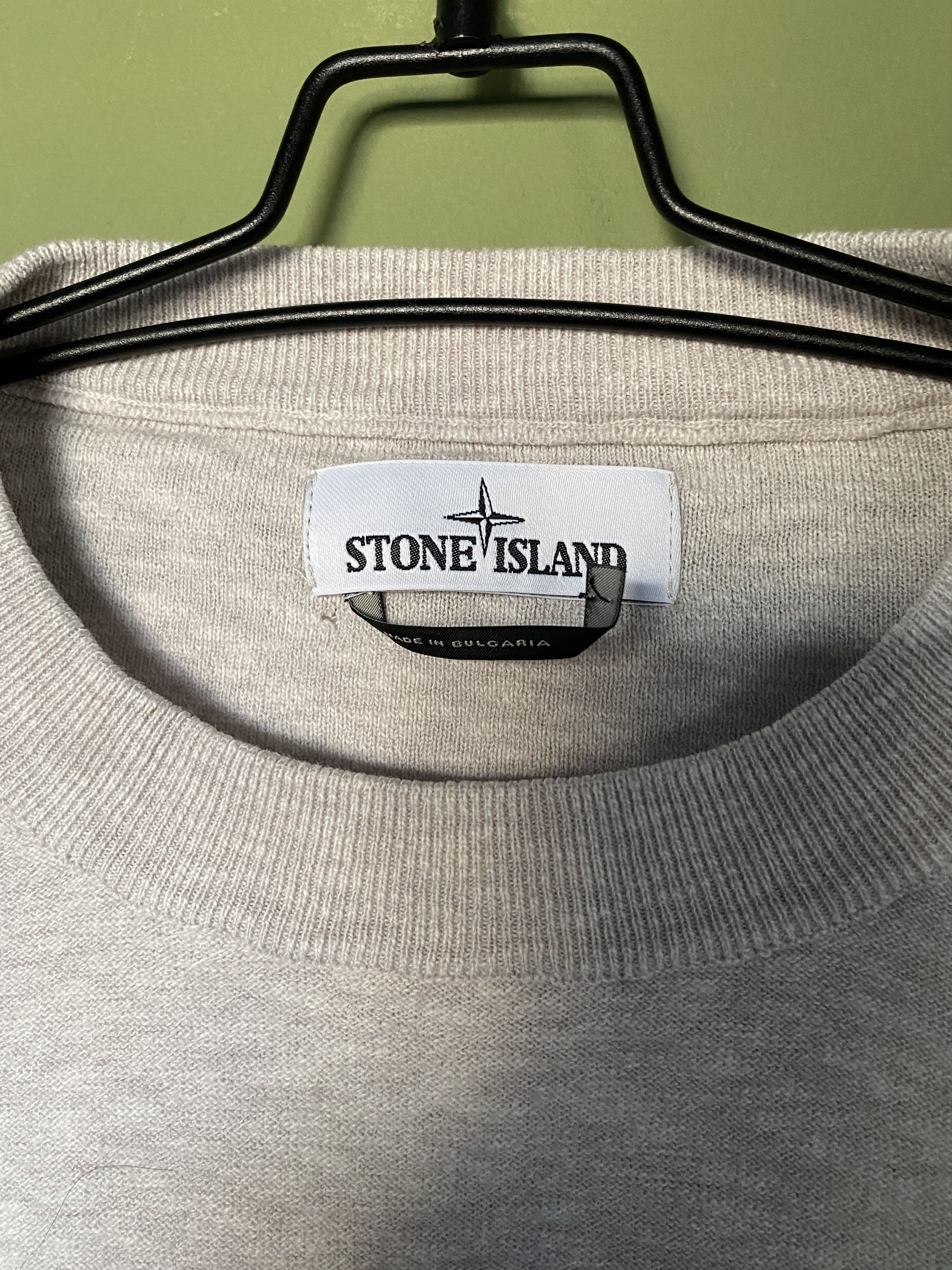 Stone Island Stone Island grey melee crew neck cotton knit Size US XXL / EU 58 / 5 - 4 Thumbnail