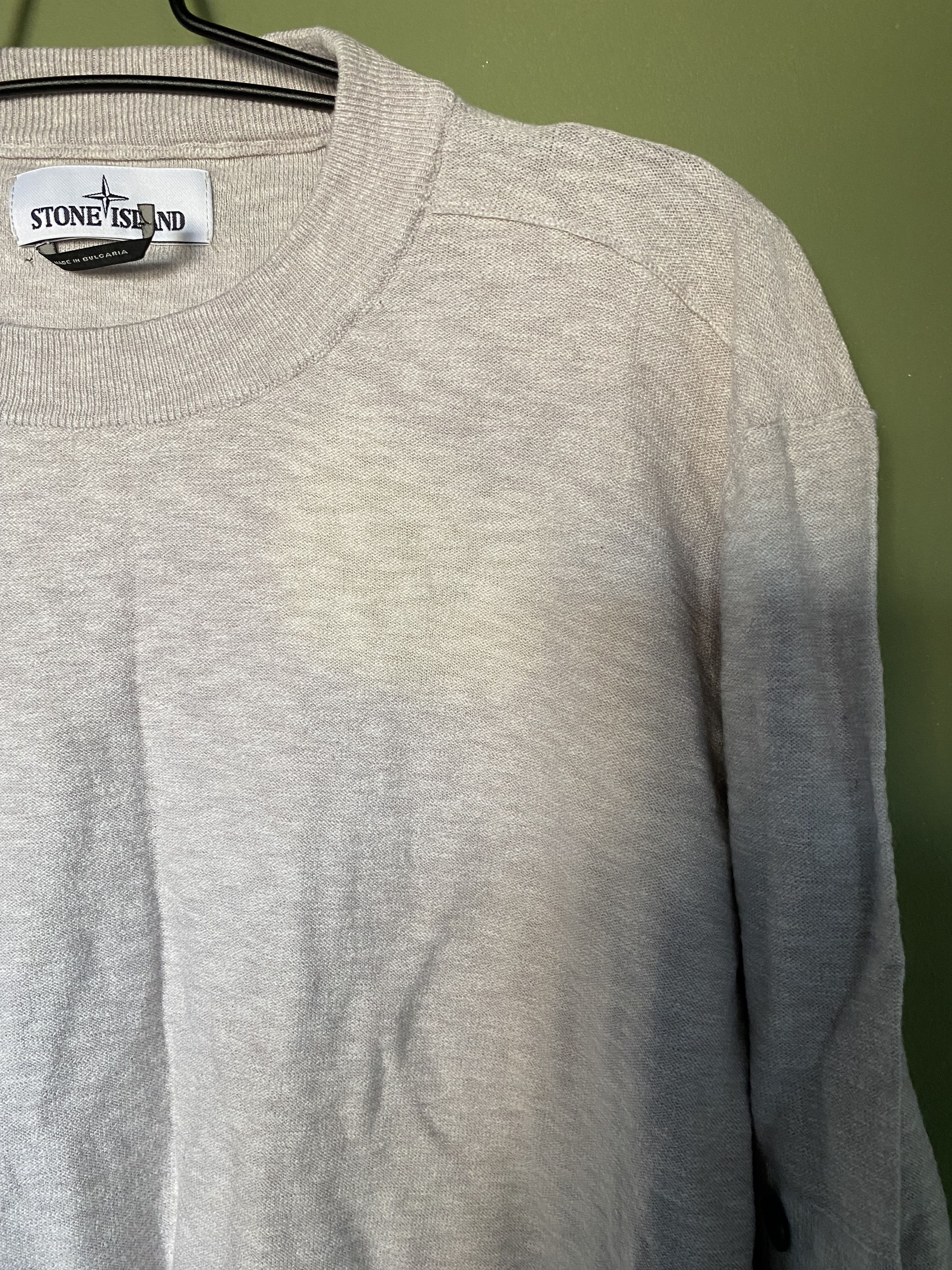 Stone Island Stone Island grey melee crew neck cotton knit Size US XXL / EU 58 / 5 - 11 Thumbnail