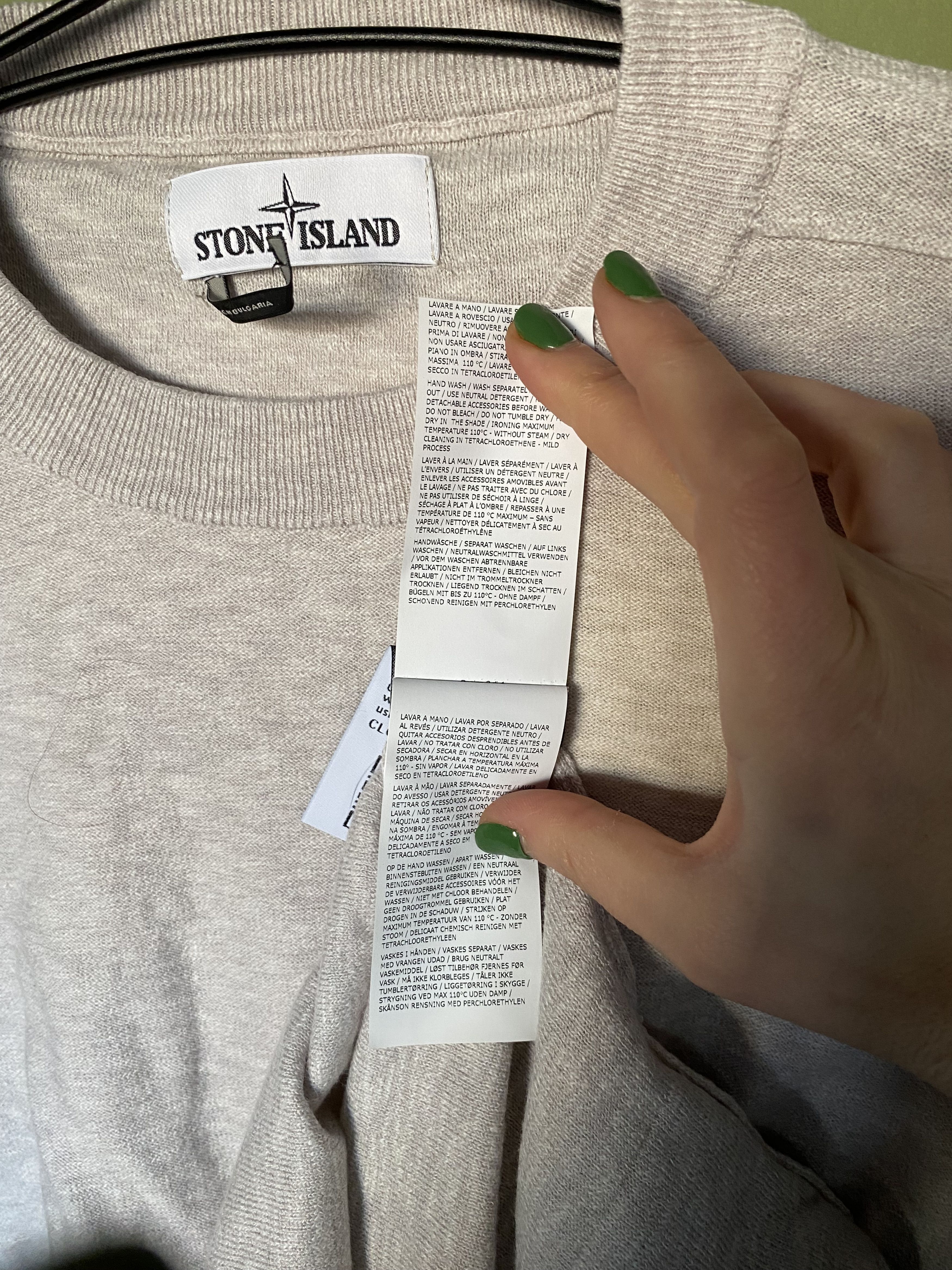 Stone Island Stone Island grey melee crew neck cotton knit Size US XXL / EU 58 / 5 - 7 Thumbnail