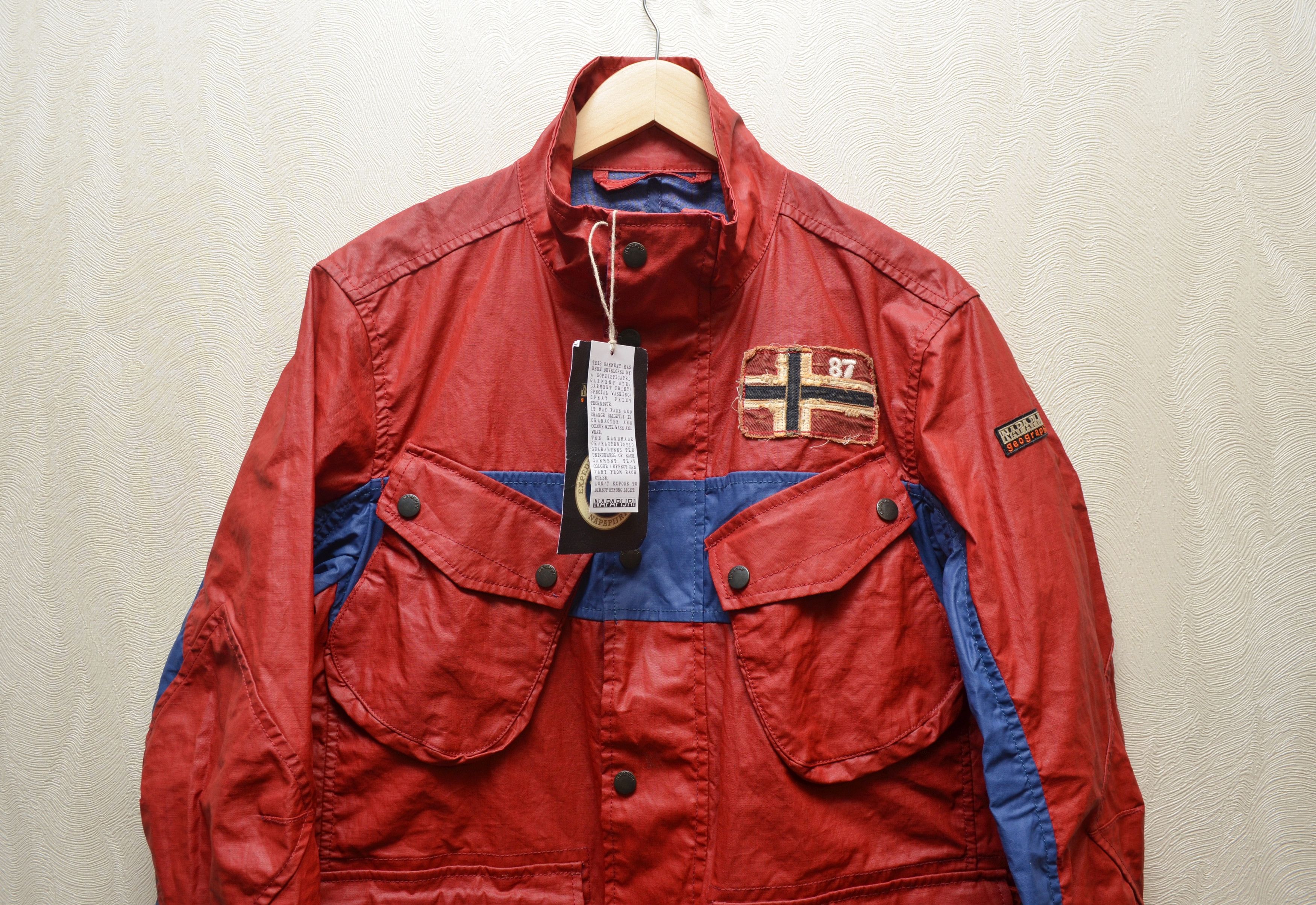 Napapijri Napapijri 100% Linen Garment Dyed Coated Jacket NWT Size US M / EU 48-50 / 2 - 2 Thumbnail