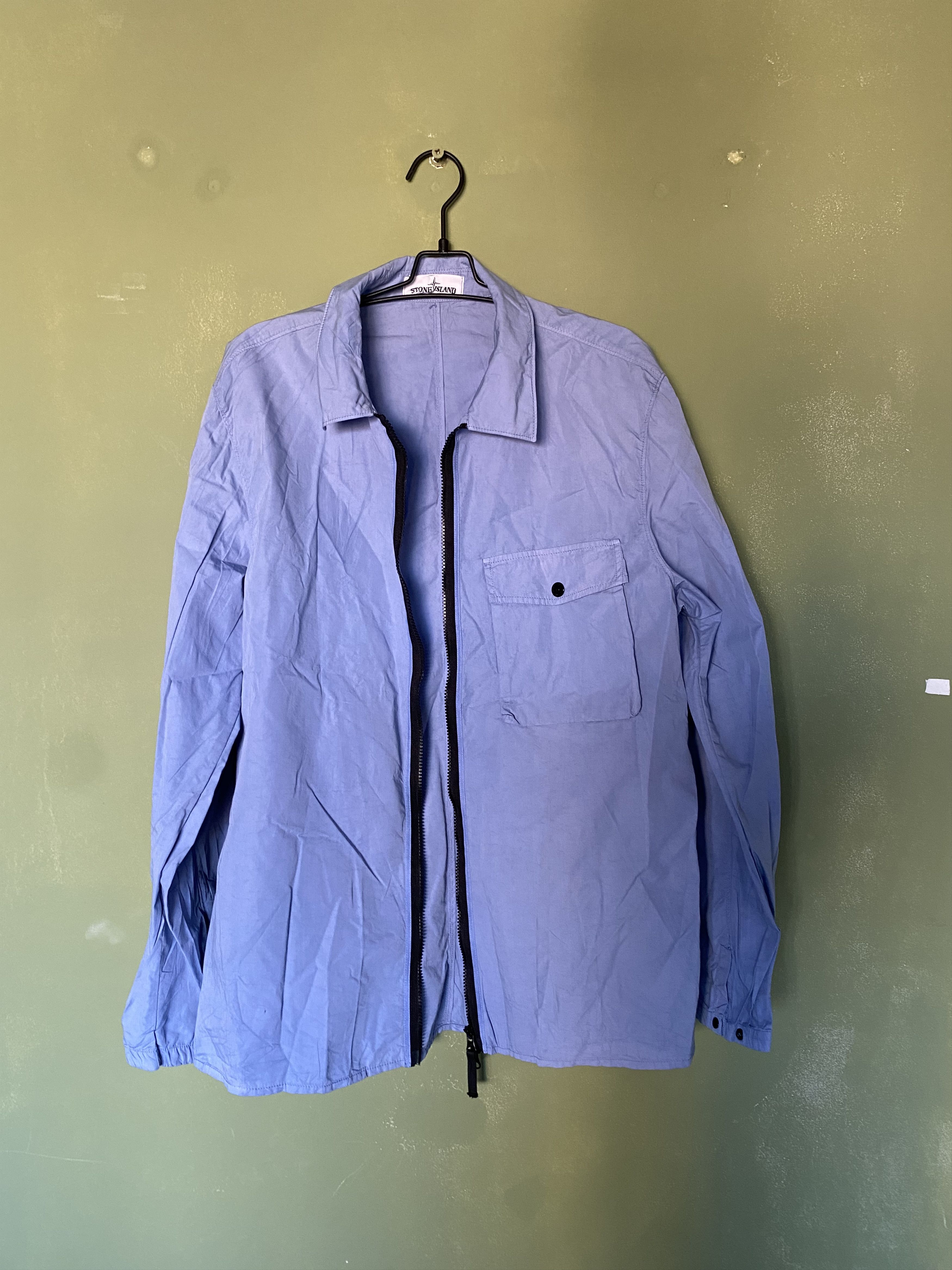 Stone Island STONE ISLAND GARMENT DYED ZIP POCKET OVERSHIRT Size US XL / EU 56 / 4 - 2 Thumbnail