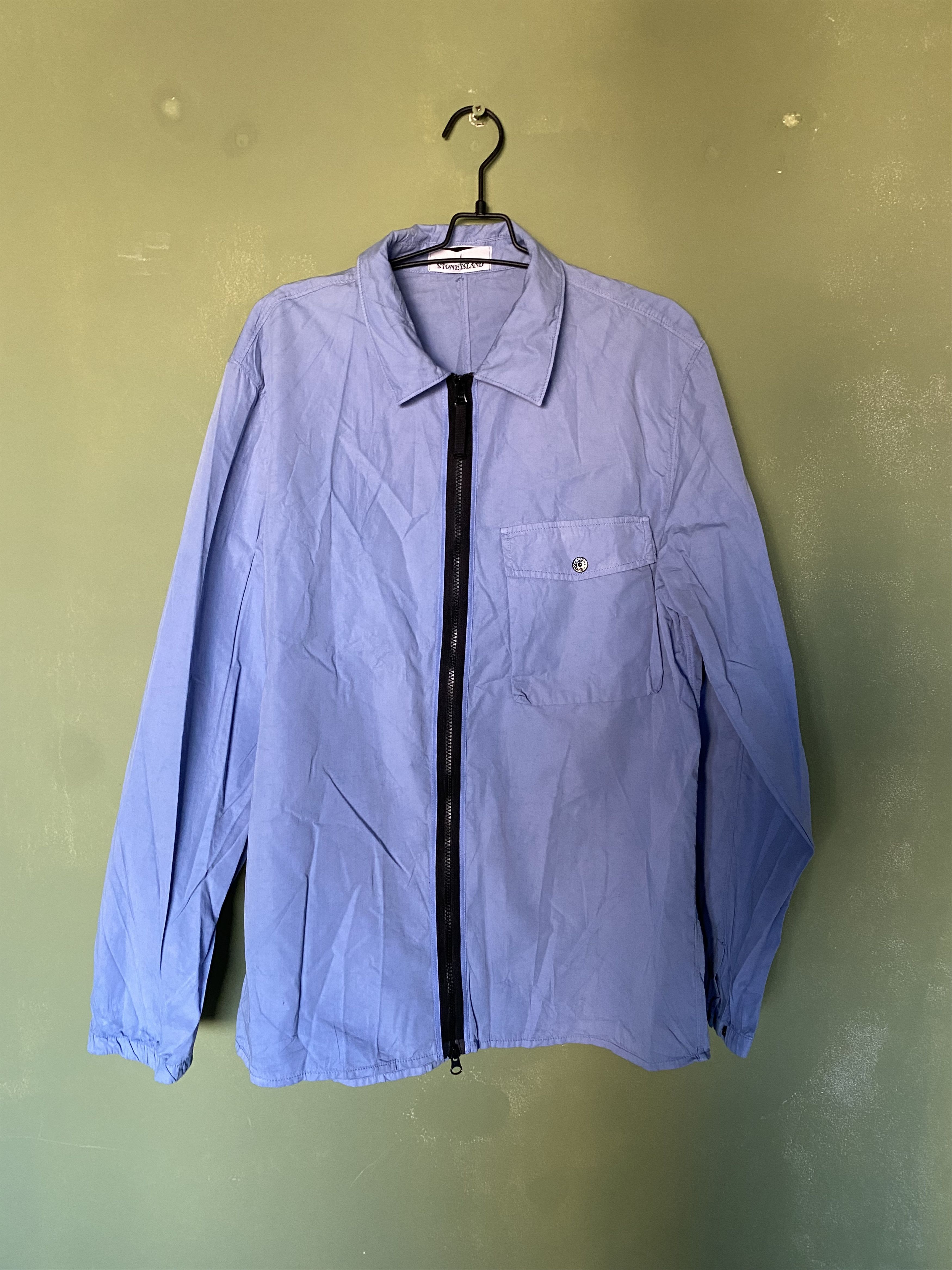 Stone Island STONE ISLAND GARMENT DYED ZIP POCKET OVERSHIRT Size US XL / EU 56 / 4 - 1 Thumbnail