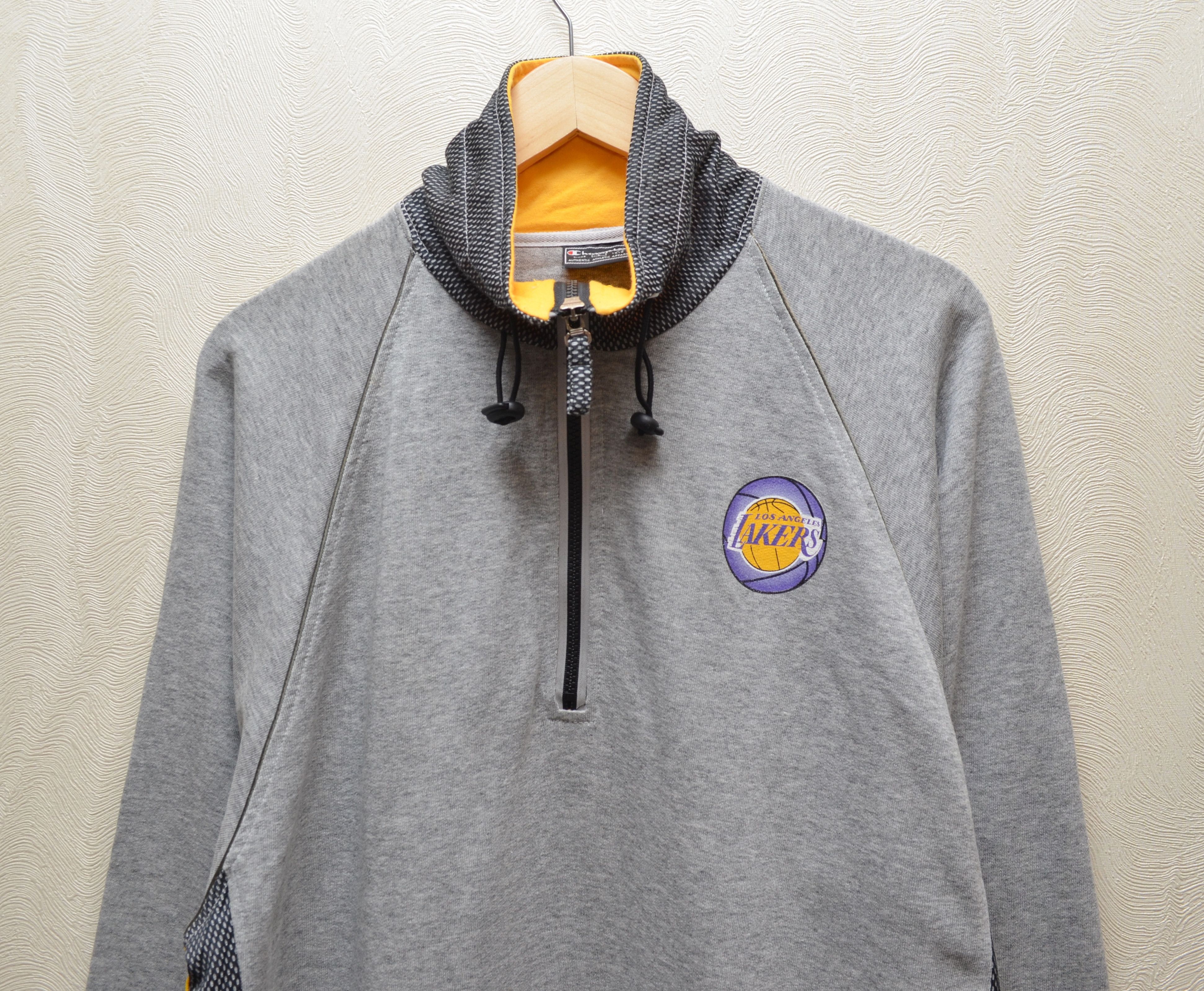 Champion × NBA VTG 90s y2k Champion NBA Lakers LA Lakers 1/4 Zip Jumper Size US L / EU 52-54 / 3 - 2 Thumbnail