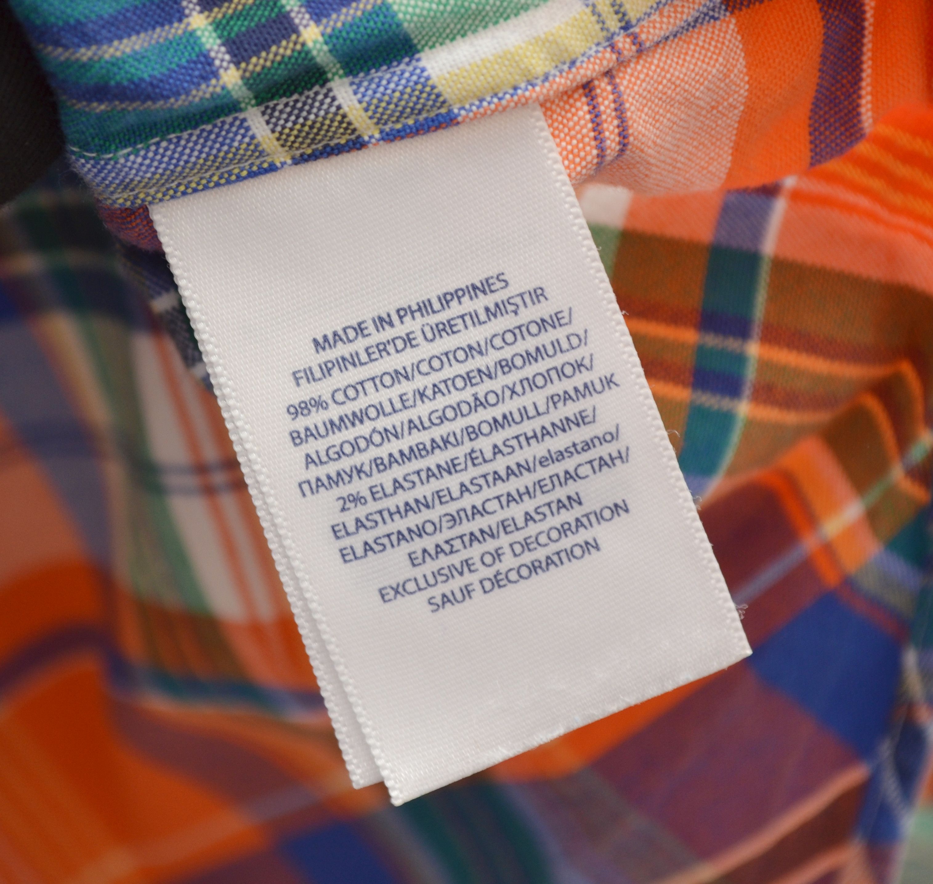 Designer × Polo Ralph Lauren Polo Ralph Lauren Orange Check Multicolor Pony Shirt Size L Size US L / EU 52-54 / 3 - 8 Thumbnail