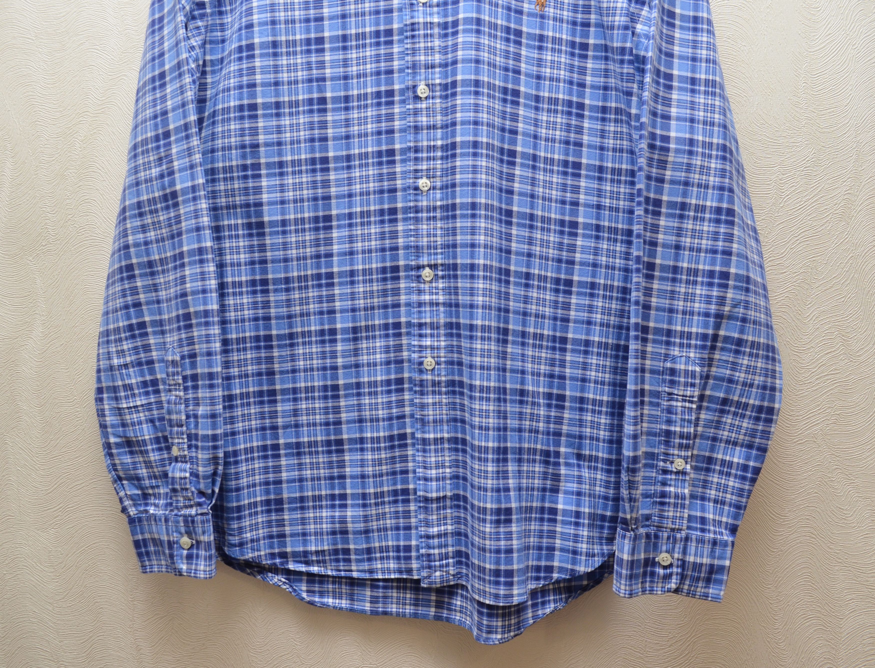 Polo Ralph Lauren Polo Ralph Lauren Blue Check Multicolor Pony Shirt Sz XL Size US XL / EU 56 / 4 - 5 Thumbnail