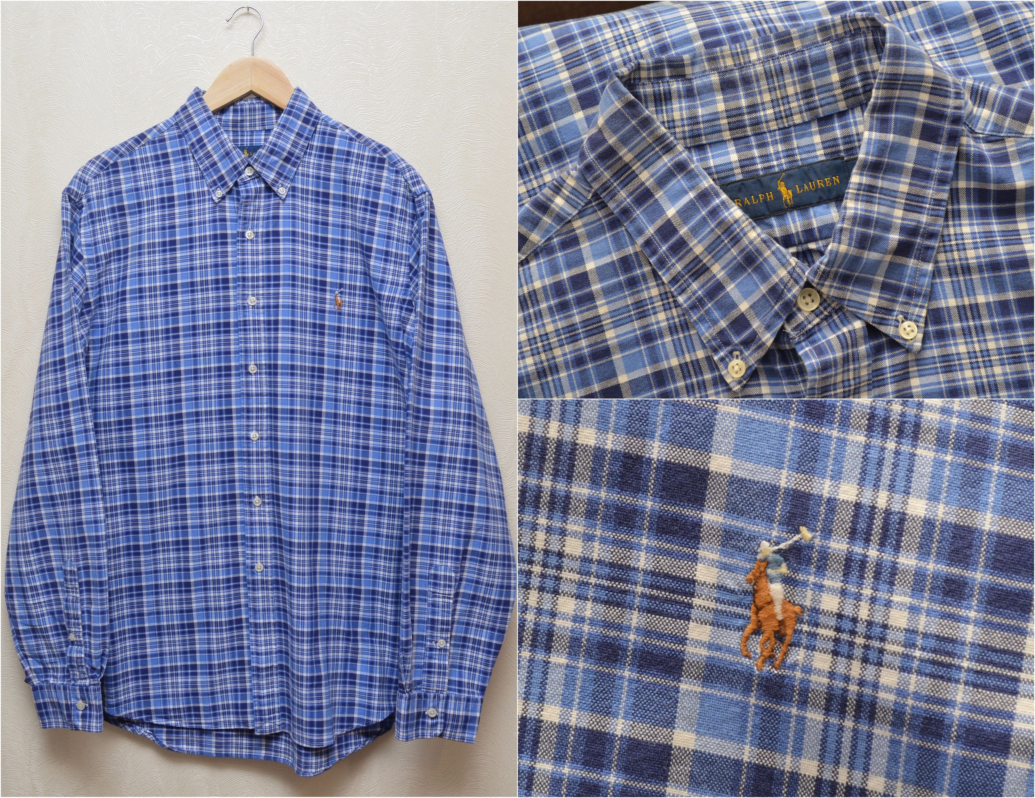 Polo Ralph Lauren Polo Ralph Lauren Blue Check Multicolor Pony Shirt Sz XL Size US XL / EU 56 / 4 - 10 Thumbnail