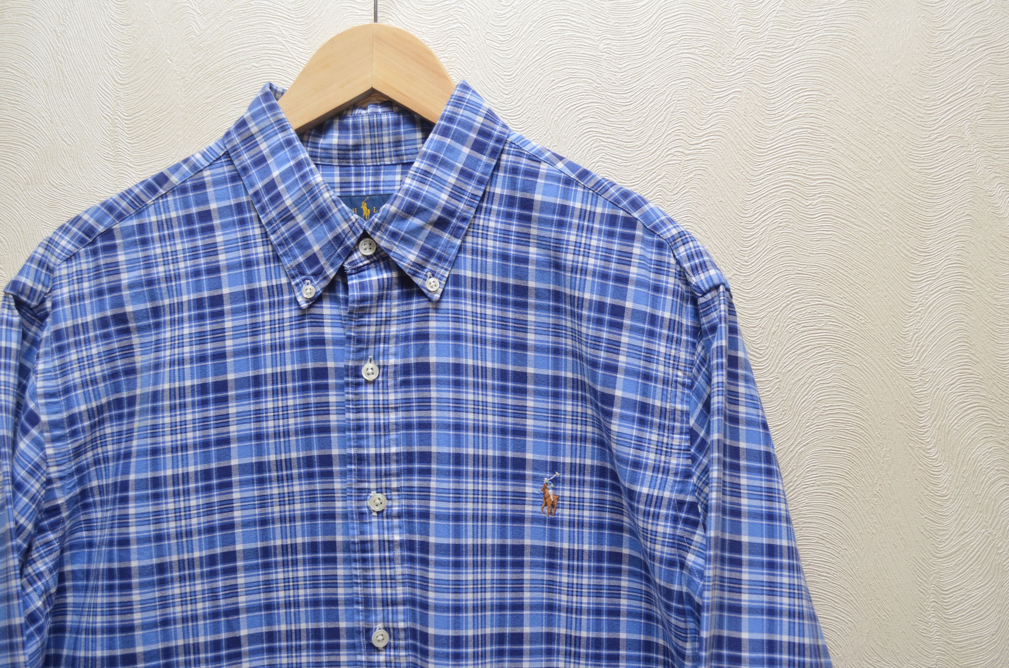 Polo Ralph Lauren Polo Ralph Lauren Blue Check Multicolor Pony Shirt Sz XL Size US XL / EU 56 / 4 - 3 Thumbnail