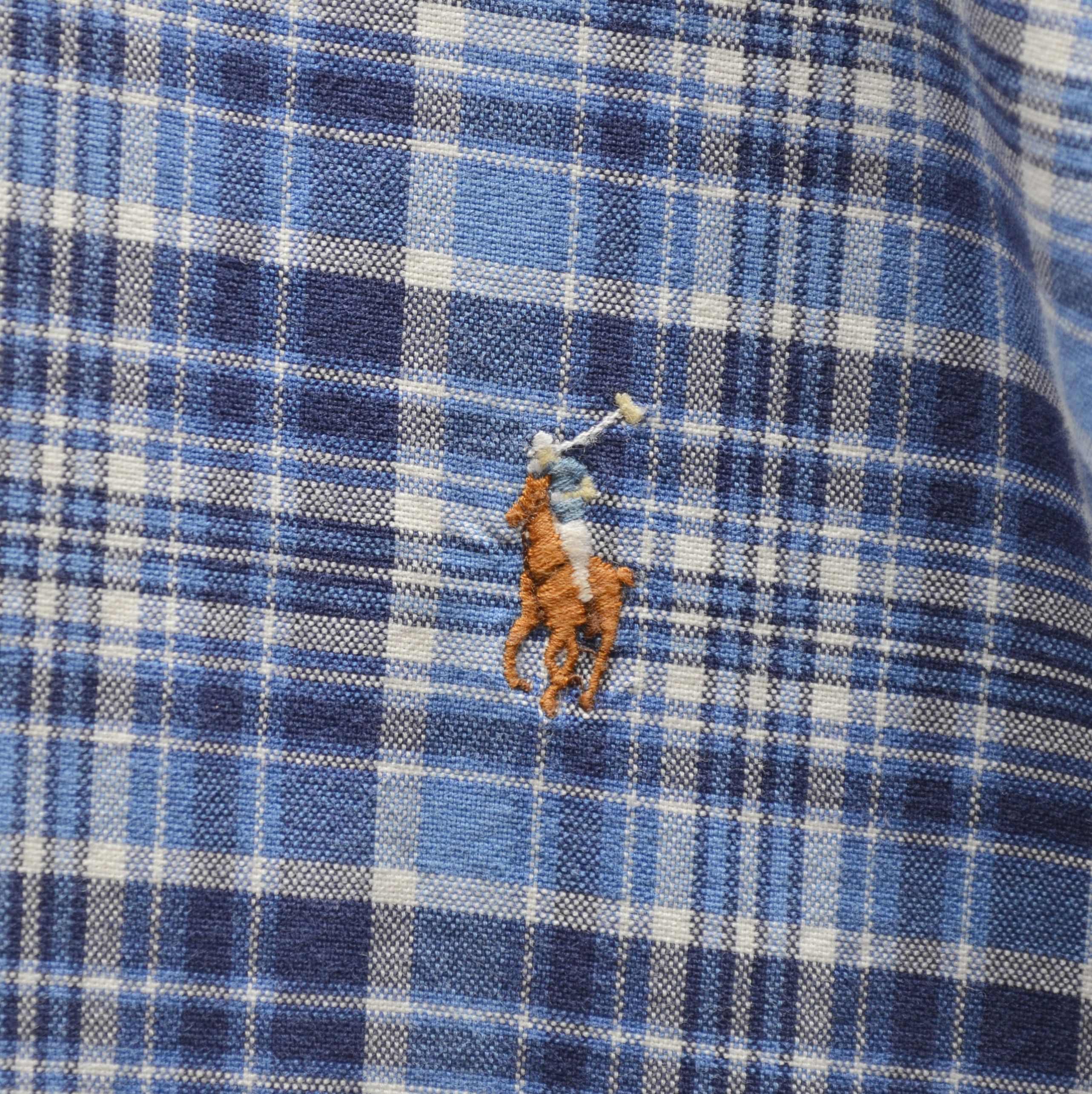 Polo Ralph Lauren Polo Ralph Lauren Blue Check Multicolor Pony Shirt Sz XL Size US XL / EU 56 / 4 - 4 Thumbnail