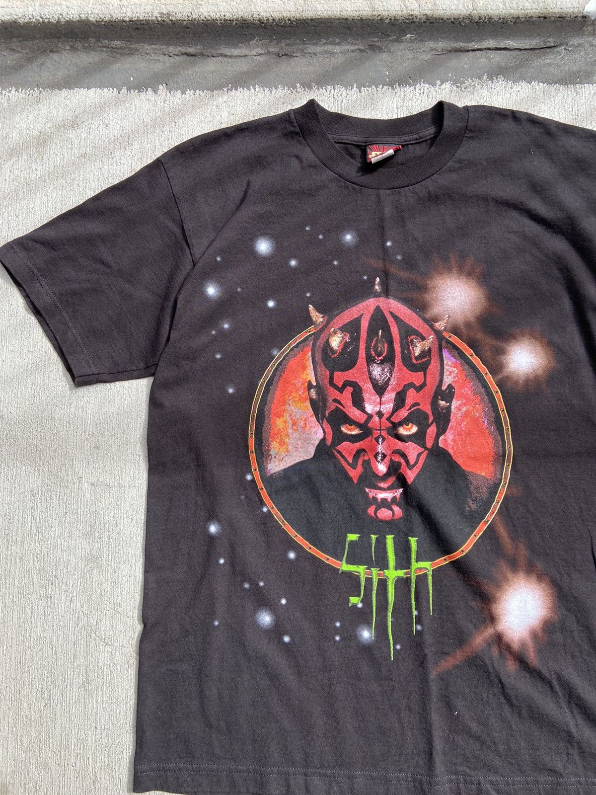Star Wars × Vintage Vintage 90’s Star Wars Sith Darth Maul Black Shirt StarWars Size US L / EU 52-54 / 3 - 1 Thumbnail