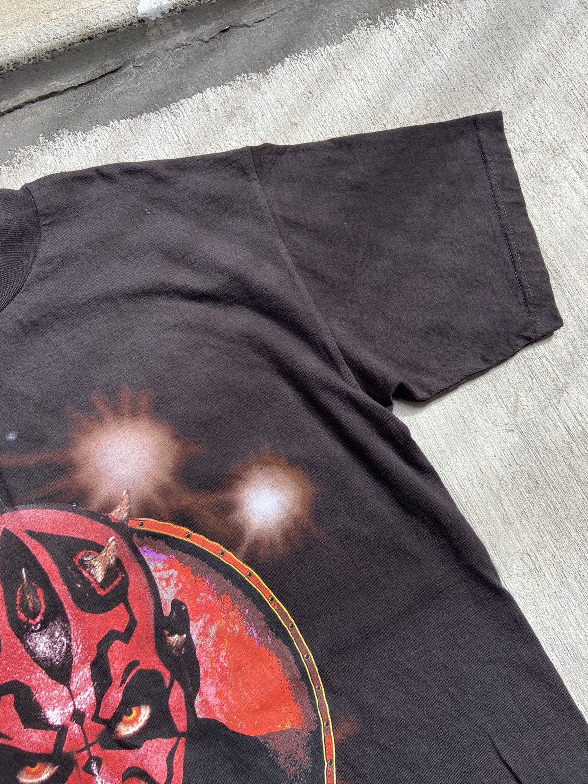 Star Wars × Vintage Vintage 90’s Star Wars Sith Darth Maul Black Shirt StarWars Size US L / EU 52-54 / 3 - 4 Thumbnail