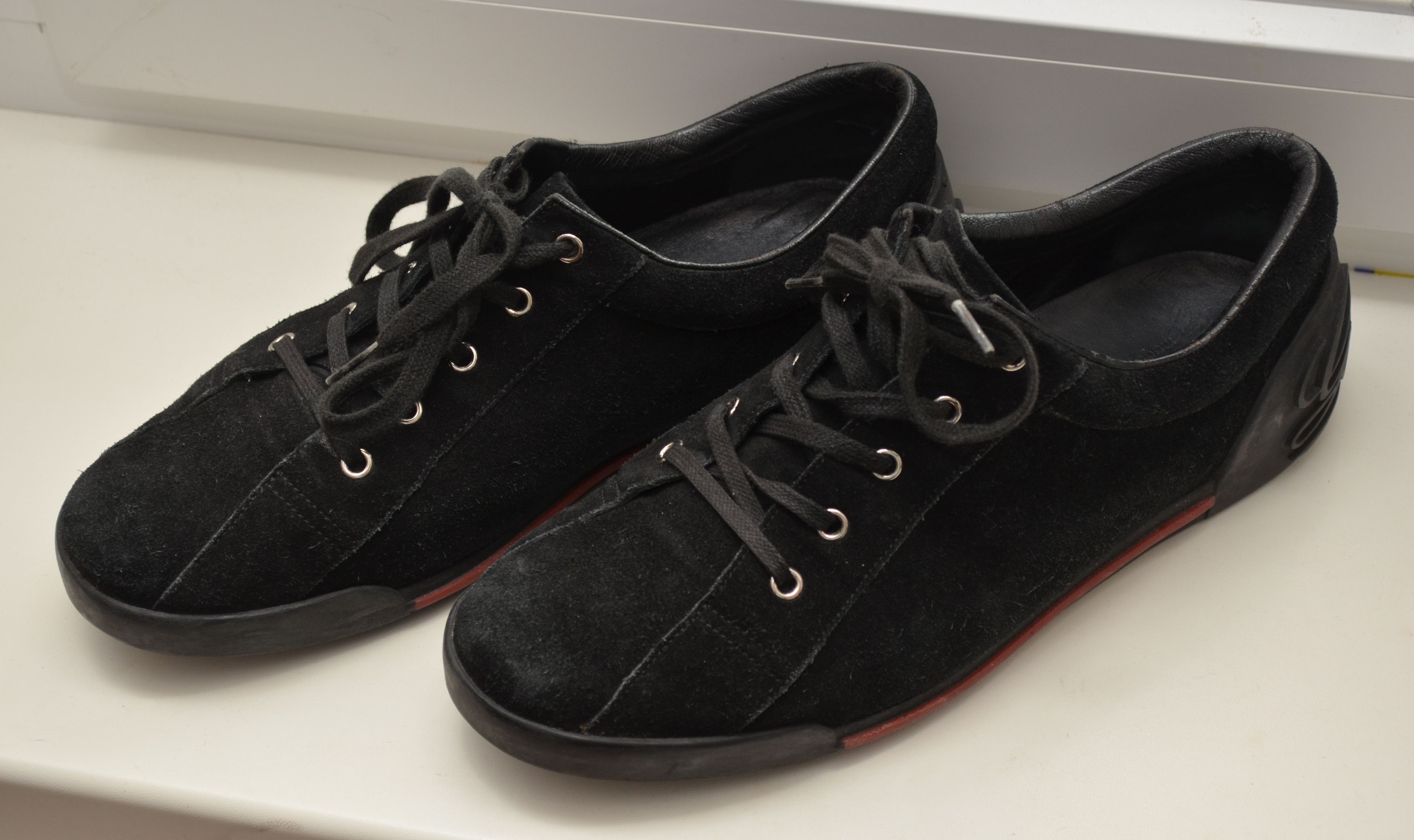 Gucci GUCCI GG Black Suede Logo Embellished Low Top Sneakers Size US 9.5 / EU 42-43 - 9 Thumbnail