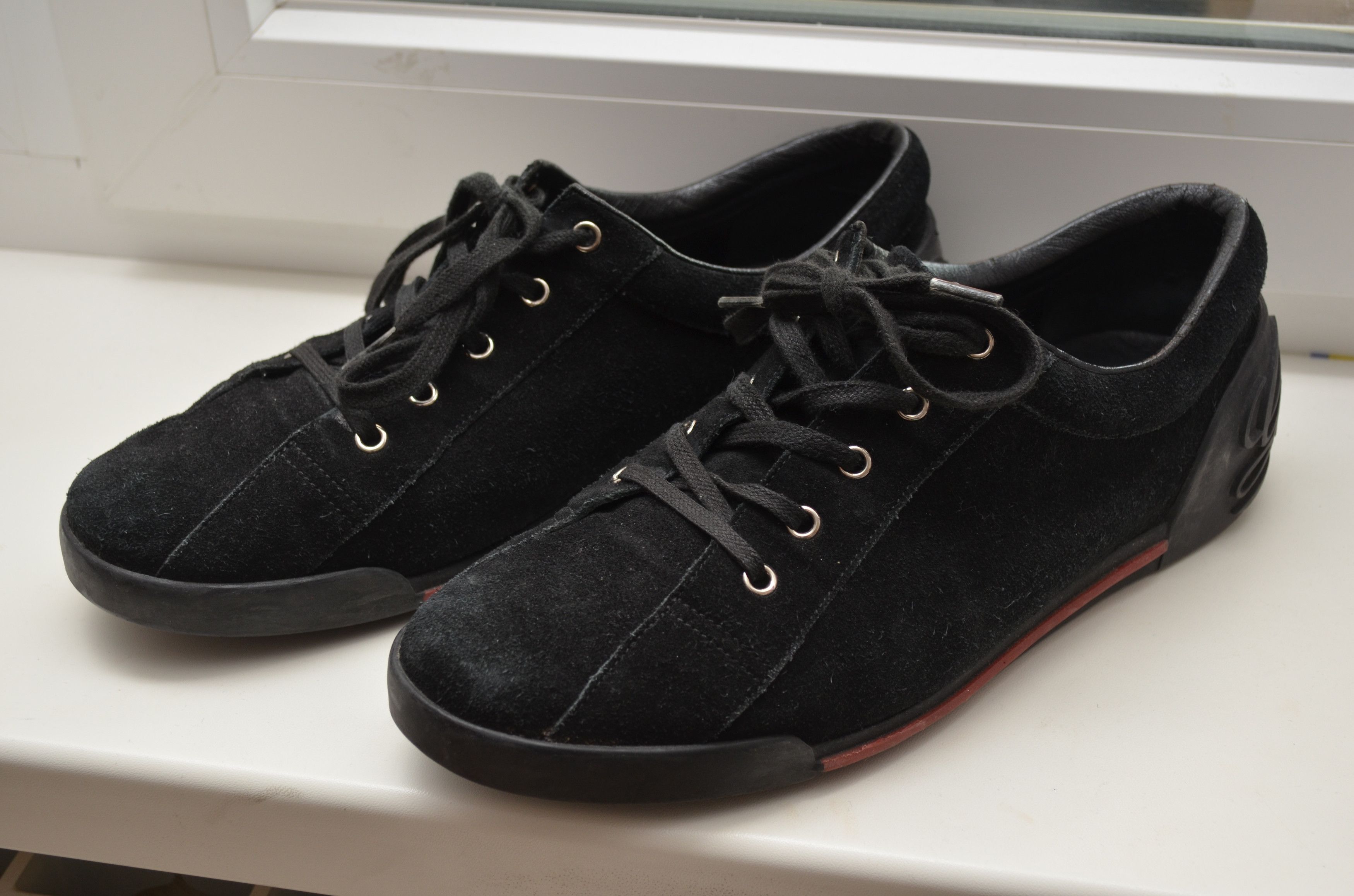 Gucci GUCCI GG Black Suede Logo Embellished Low Top Sneakers Size US 9.5 / EU 42-43 - 6 Thumbnail