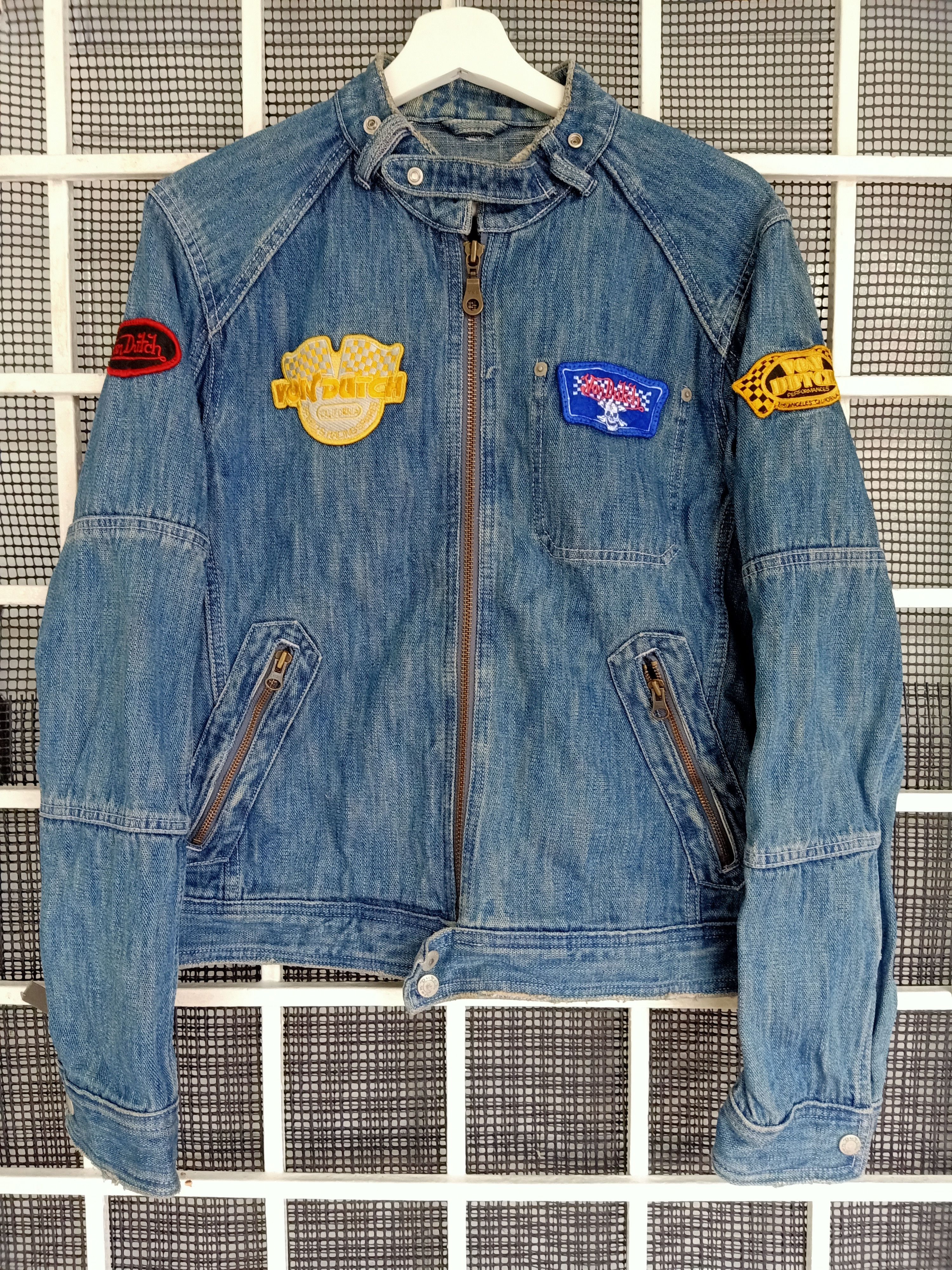 Vintage × Von Dutch Vintage Von Dutch Patches Denim Jacket Size US M / EU 48-50 / 2 - 6 Thumbnail