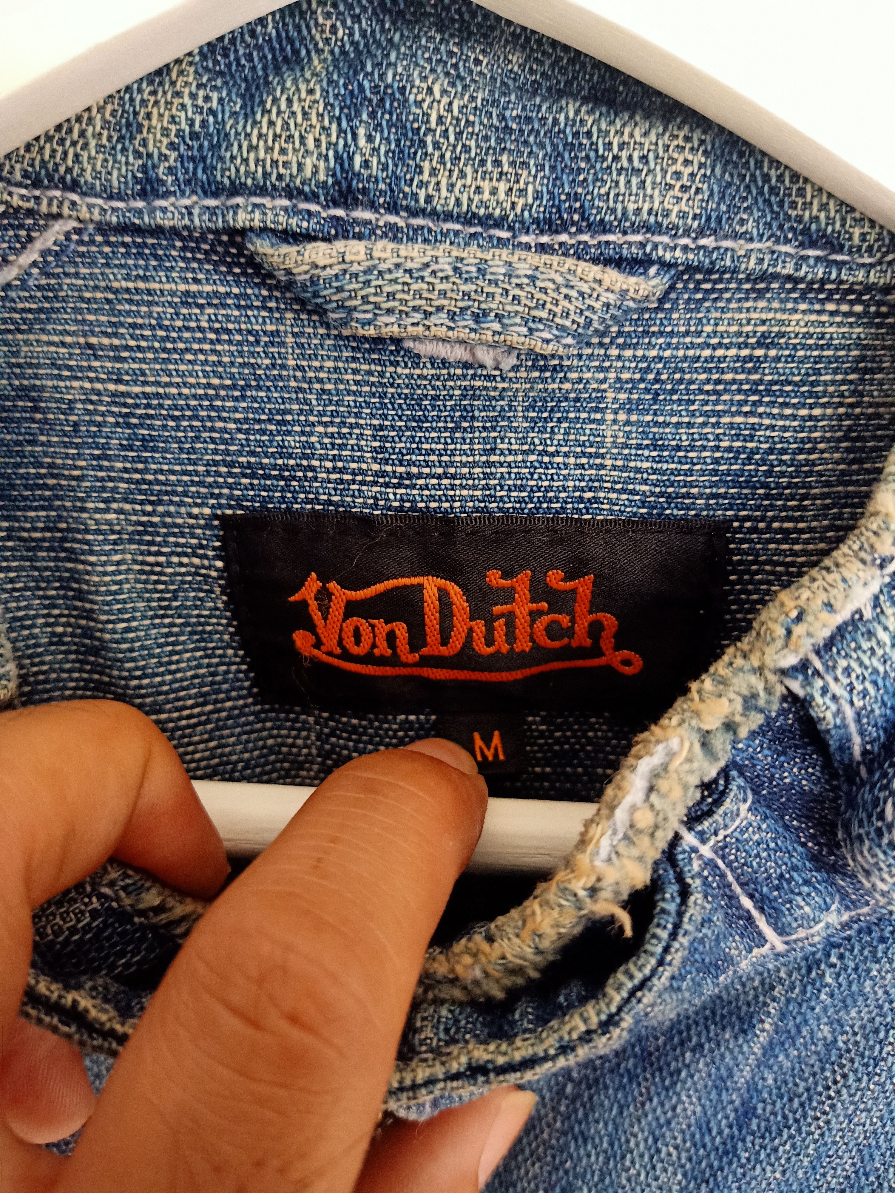 Vintage × Von Dutch Vintage Von Dutch Patches Denim Jacket Size US M / EU 48-50 / 2 - 8 Thumbnail
