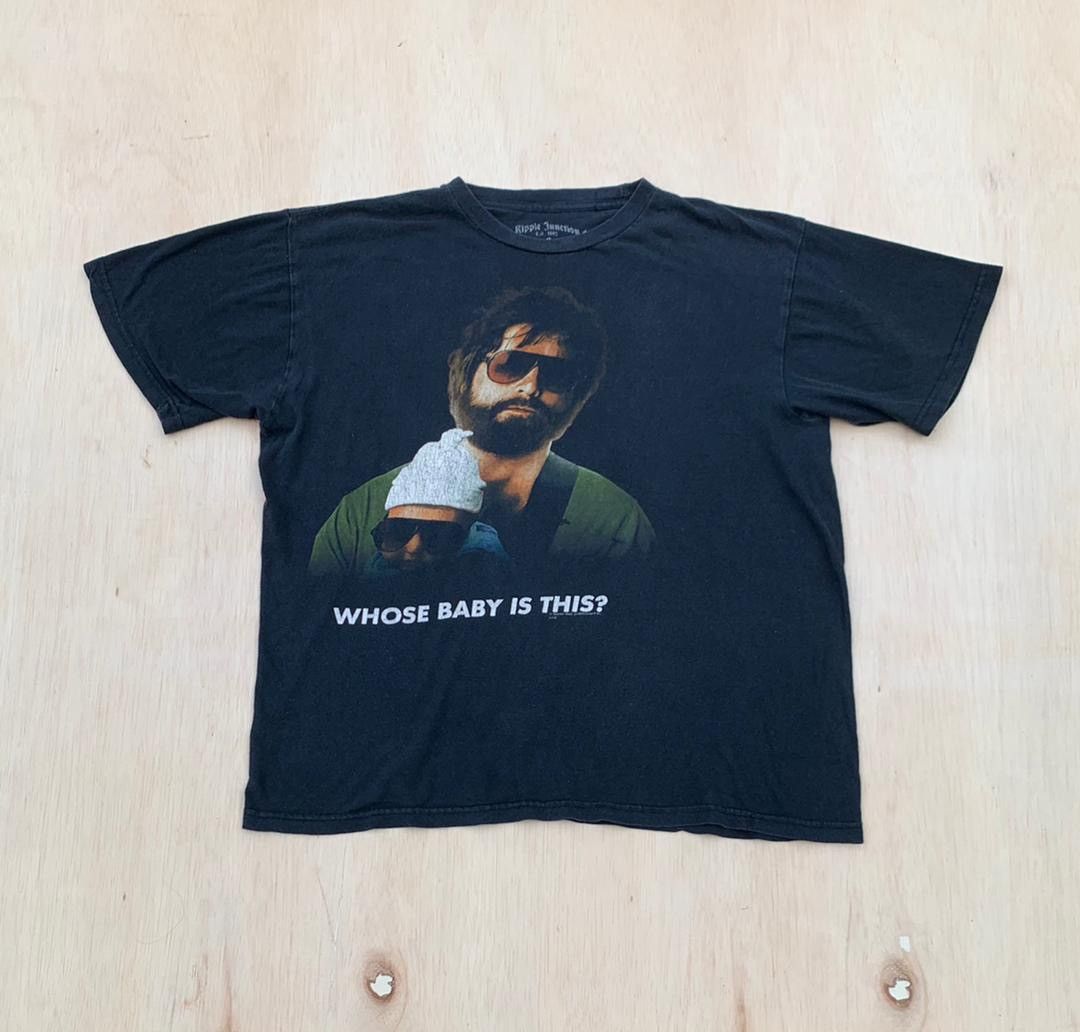 image of Movie x Vintage Tee Who’S Baby Is This A25 in Black, Men's (Size Large)