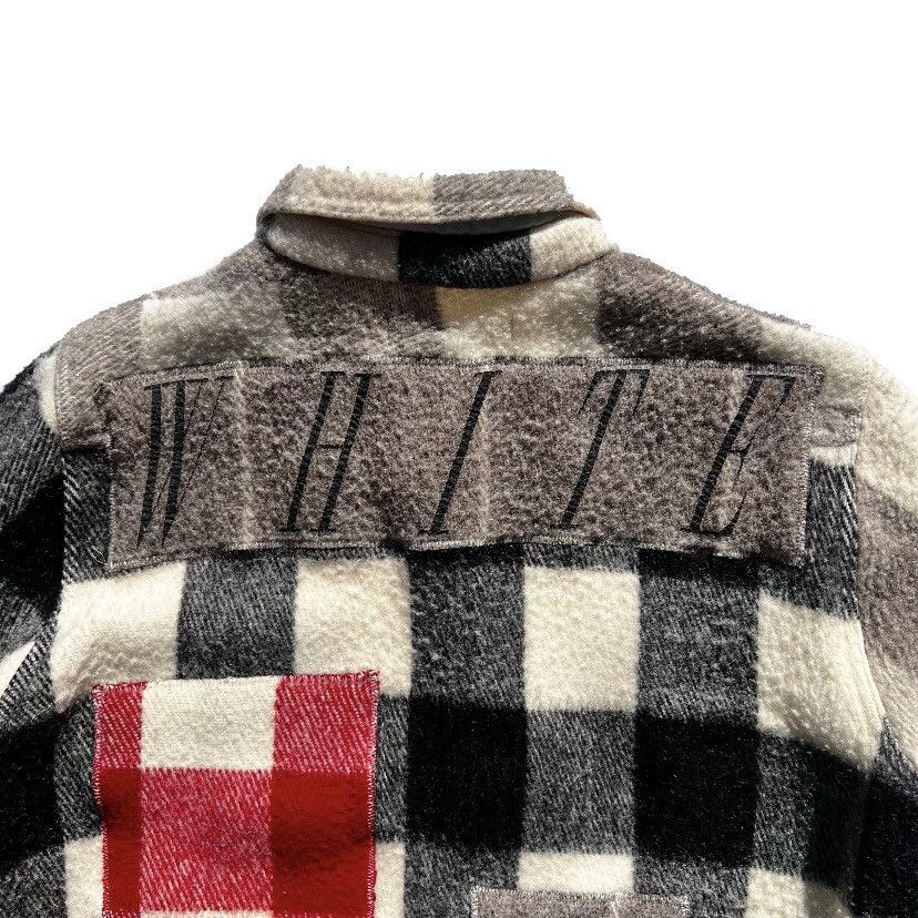 Off-White Off White 2016AW Check Flannel Patchwork wool Coat Size US M / EU 48-50 / 2 - 6 Thumbnail