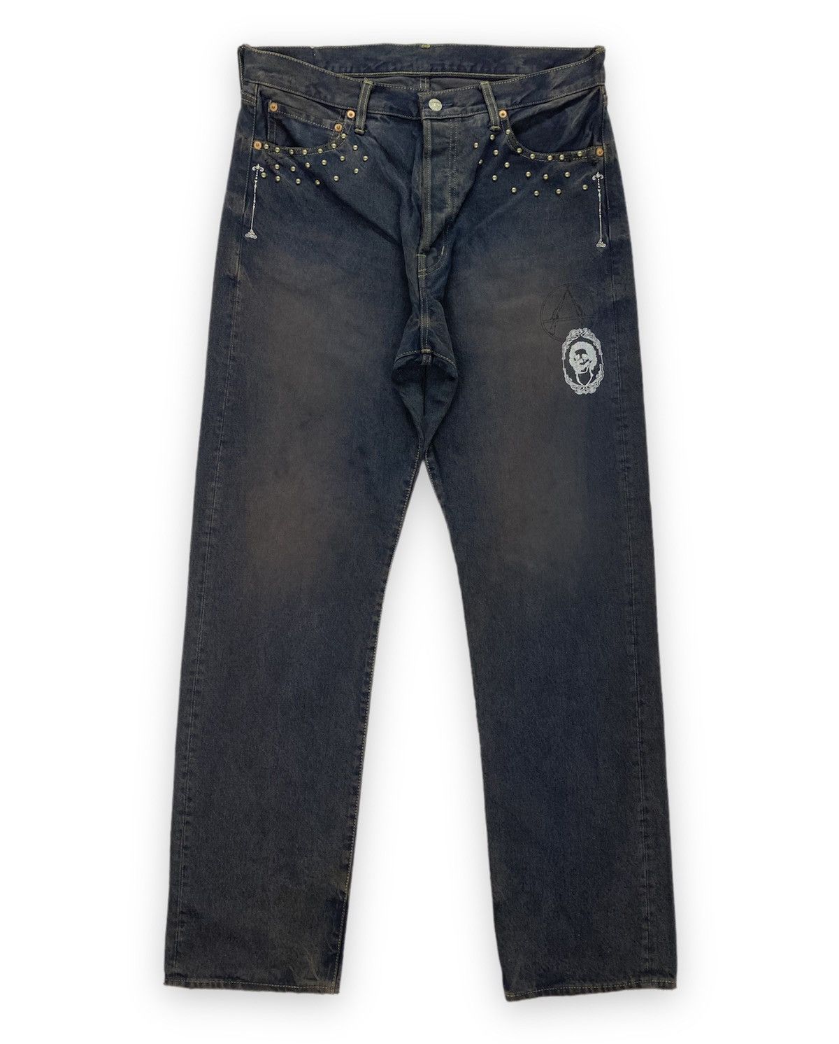 Japanese Brand Behaviour Japan Anarchy Punk Style Denim Size US 35 - 1 Thumbnail