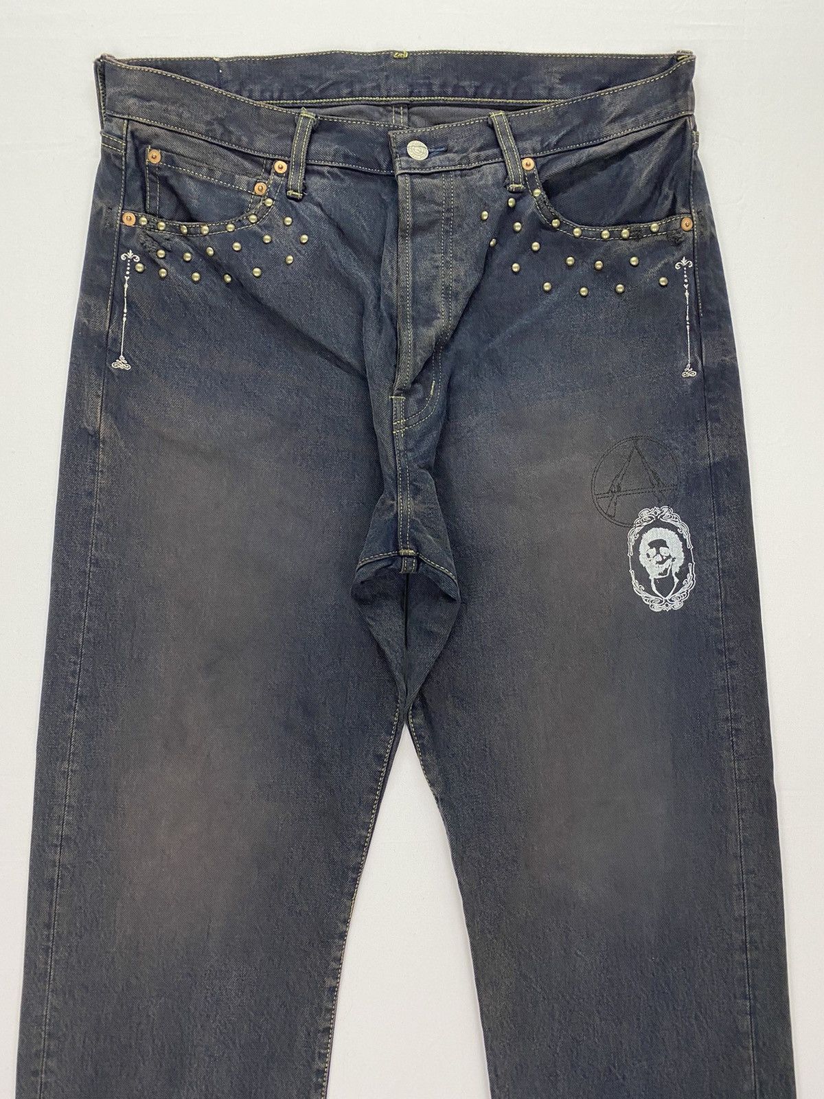 Japanese Brand Behaviour Japan Anarchy Punk Style Denim Size US 35 - 3 Thumbnail