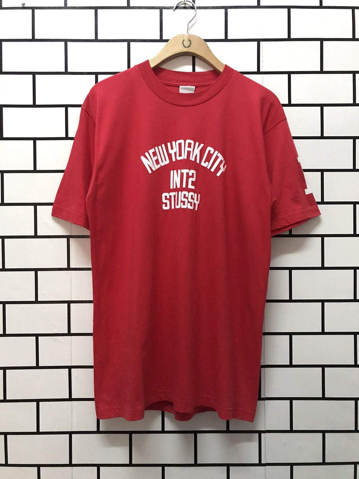 Stussy × Vintage Vintage 90’s Stussy New York City Unworn Tshirt Size US M / EU 48-50 / 2 - 1 Thumbnail
