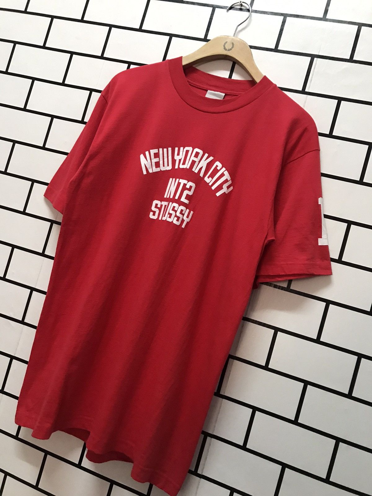 Stussy × Vintage Vintage 90’s Stussy New York City Unworn Tshirt Size US M / EU 48-50 / 2 - 3 Thumbnail