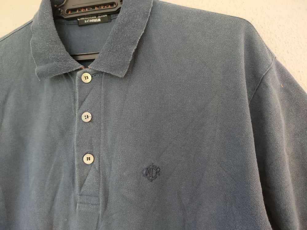 Christian Dior Monsieur × Designer Christian Dior Faded Blue Polo T Size US M / EU 48-50 / 2 - 3 Thumbnail