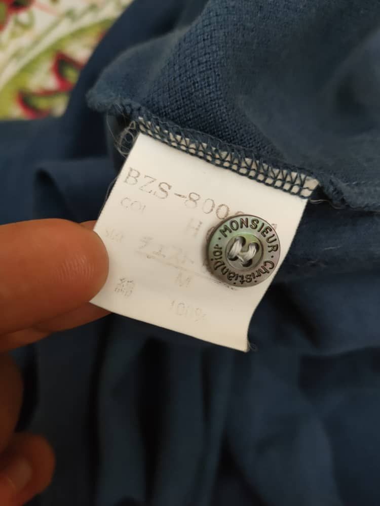 Christian Dior Monsieur × Designer Christian Dior Faded Blue Polo T Size US M / EU 48-50 / 2 - 6 Thumbnail
