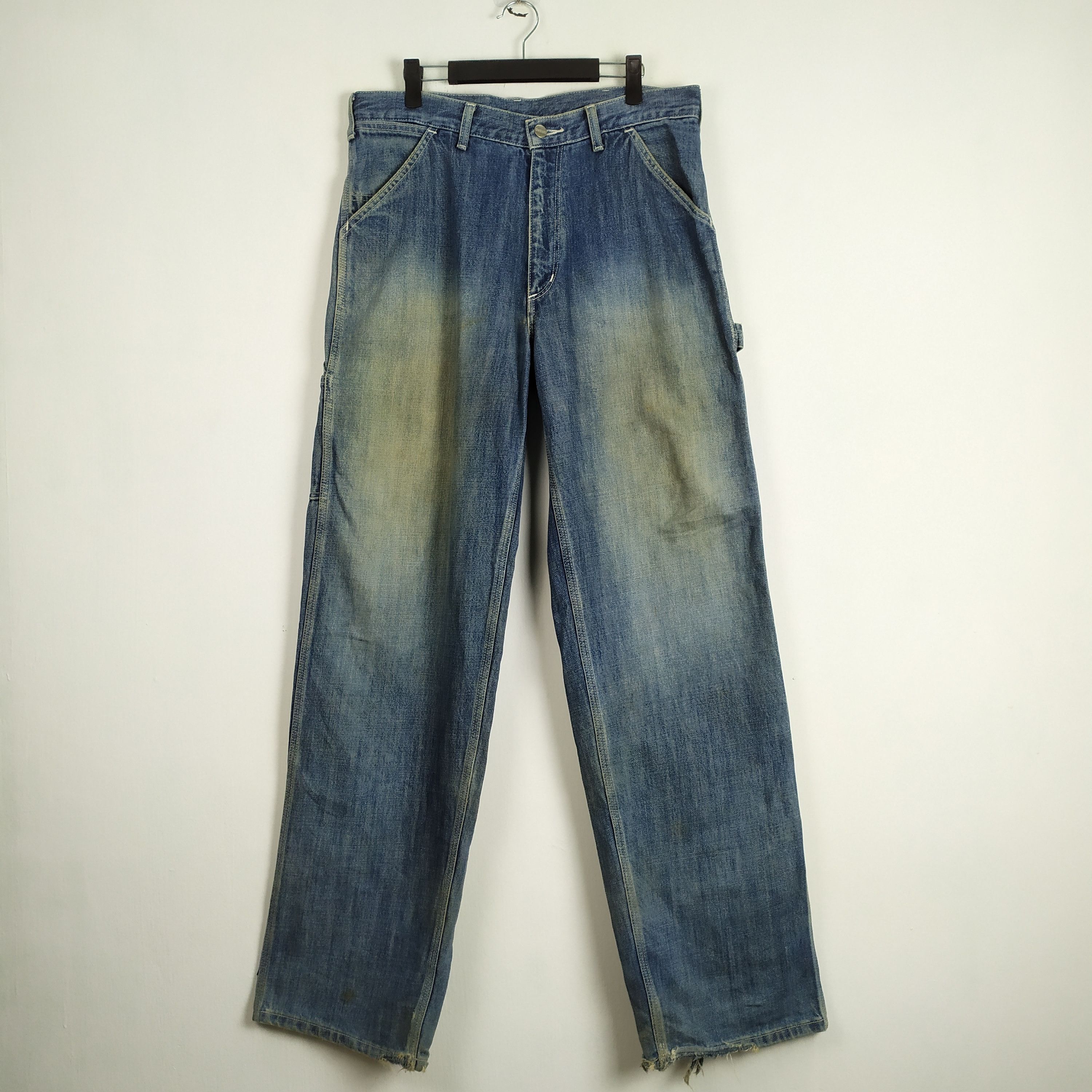 Carhartt CARHARTT FADED RIPPED JEANS CARGO PANTS Size US 33 - 4 Thumbnail