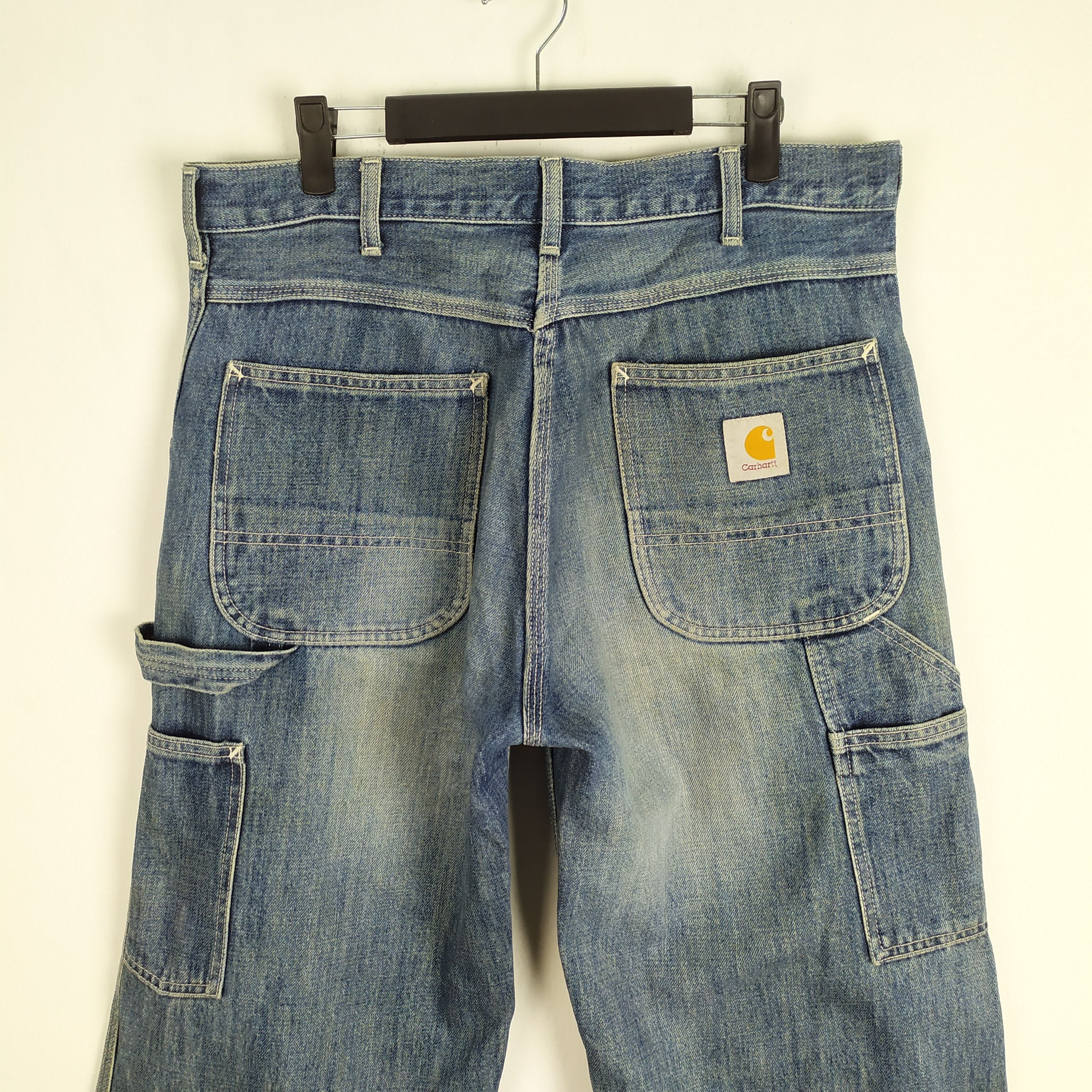 Carhartt CARHARTT FADED RIPPED JEANS CARGO PANTS Size US 33 - 2 Thumbnail