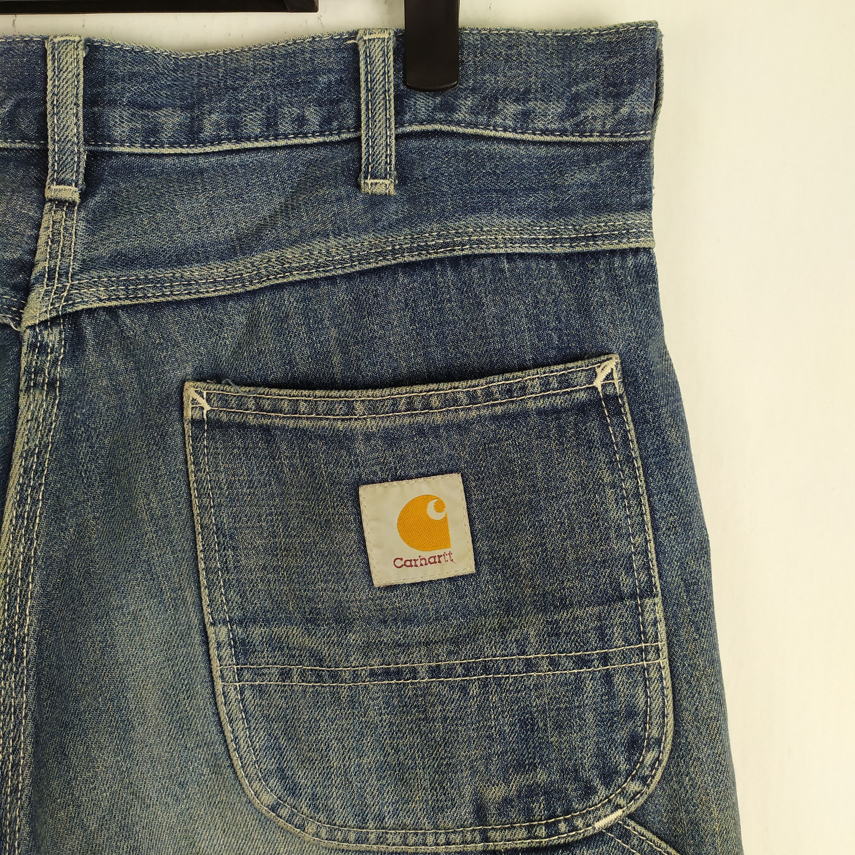 Carhartt CARHARTT FADED RIPPED JEANS CARGO PANTS Size US 33 - 7 Thumbnail