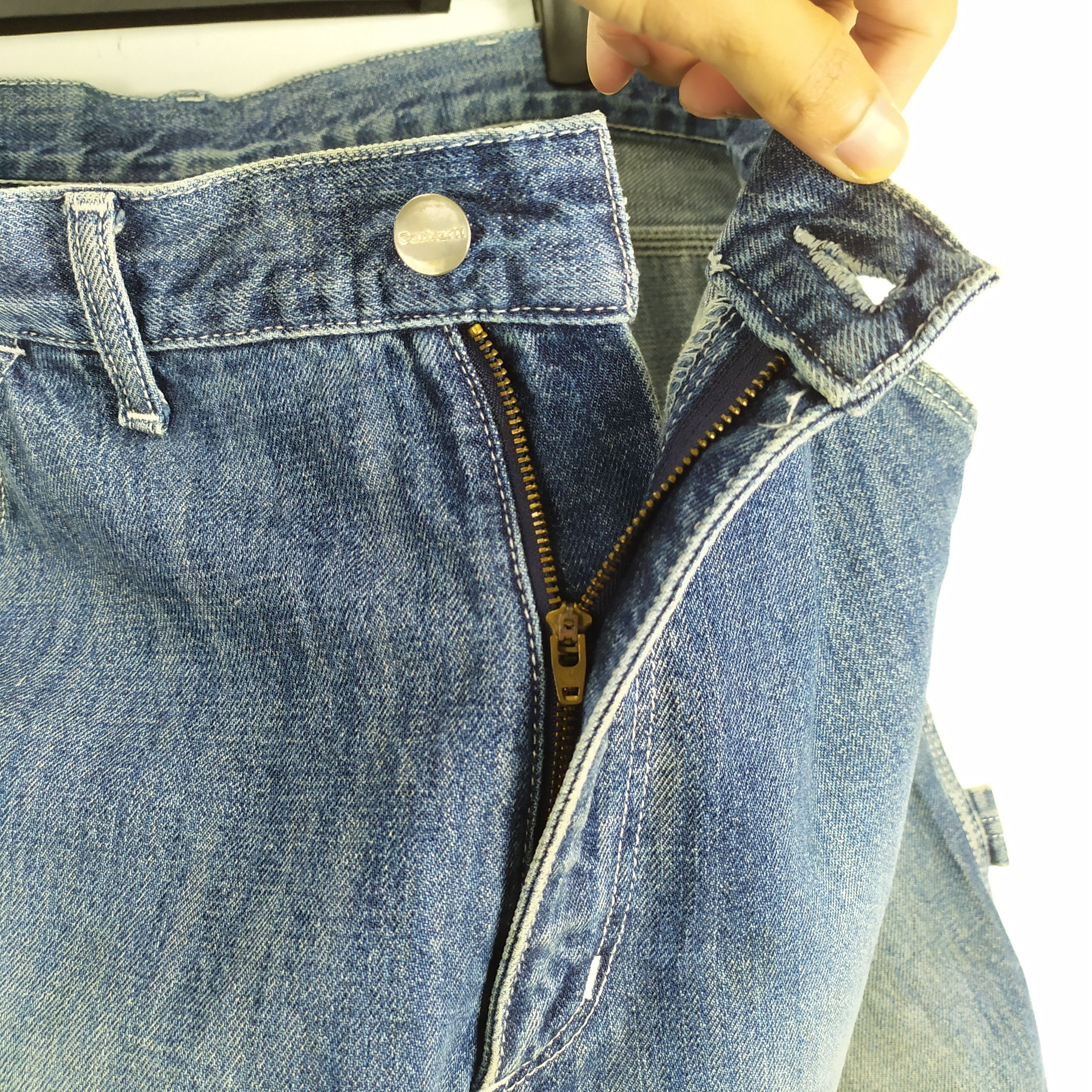 Carhartt CARHARTT FADED RIPPED JEANS CARGO PANTS Size US 33 - 14 Thumbnail