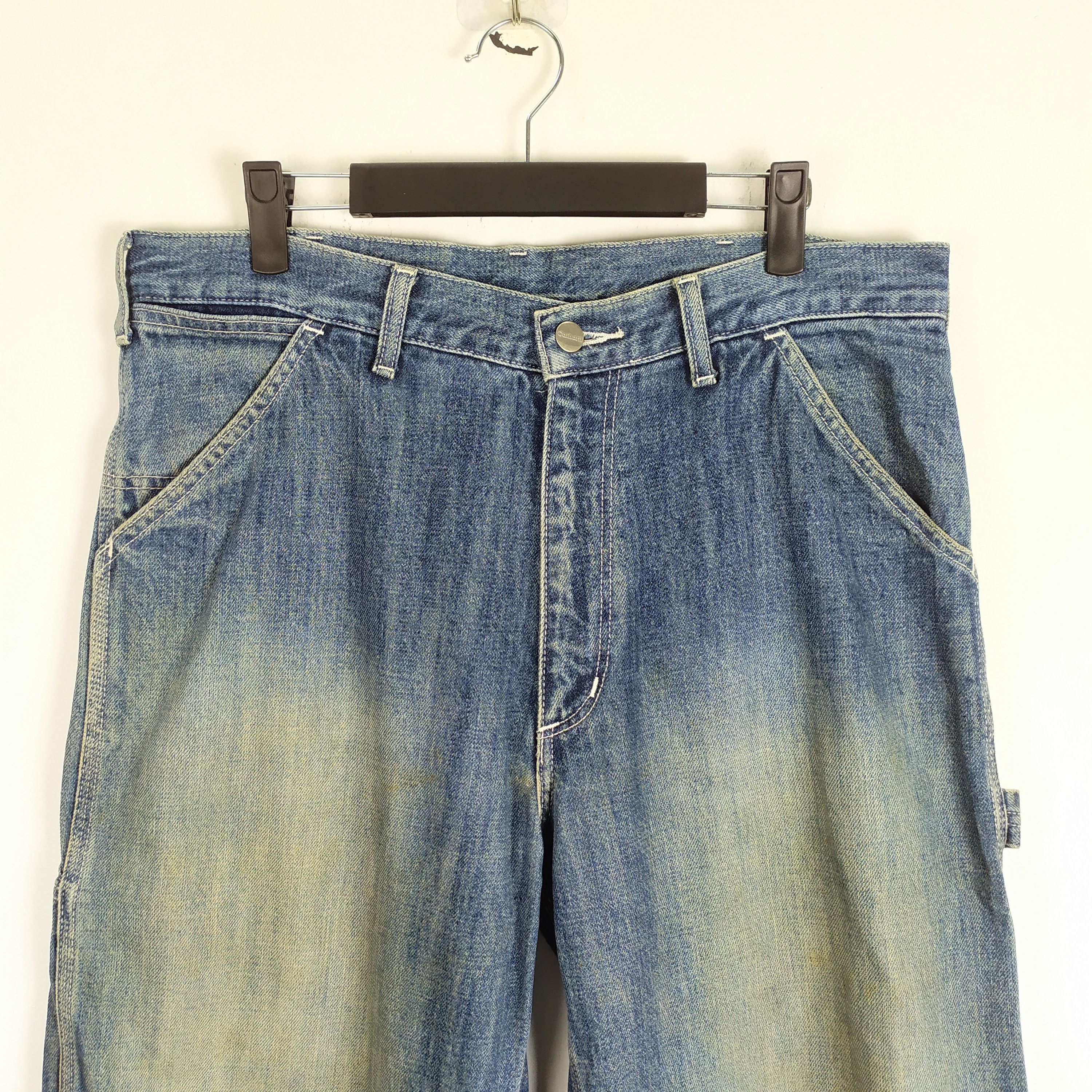 Carhartt CARHARTT FADED RIPPED JEANS CARGO PANTS Size US 33 - 8 Thumbnail